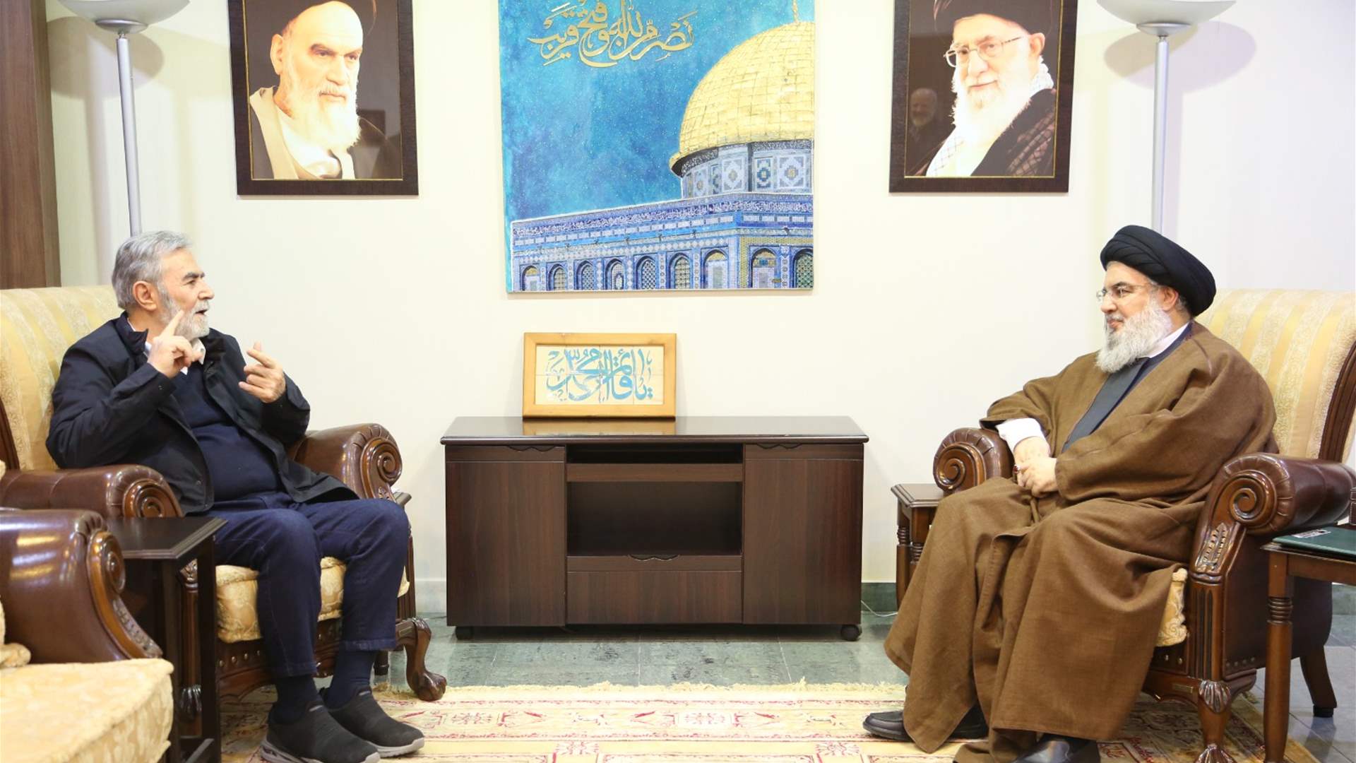 نصر الله استقبل زياد نخالة... وهذا ما تم التداول به 