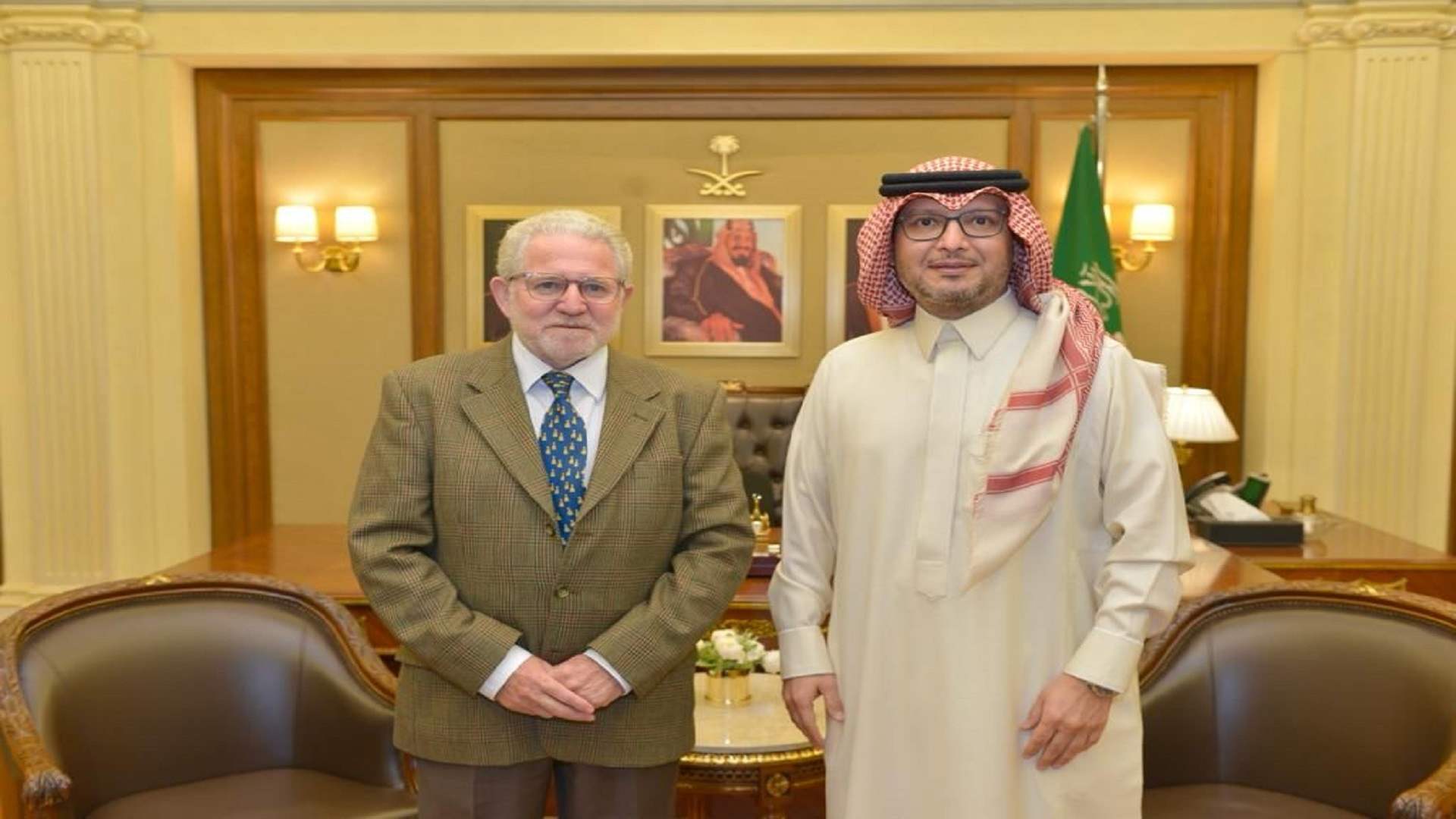 السفير السعودي يستقبل السفير الإسباني