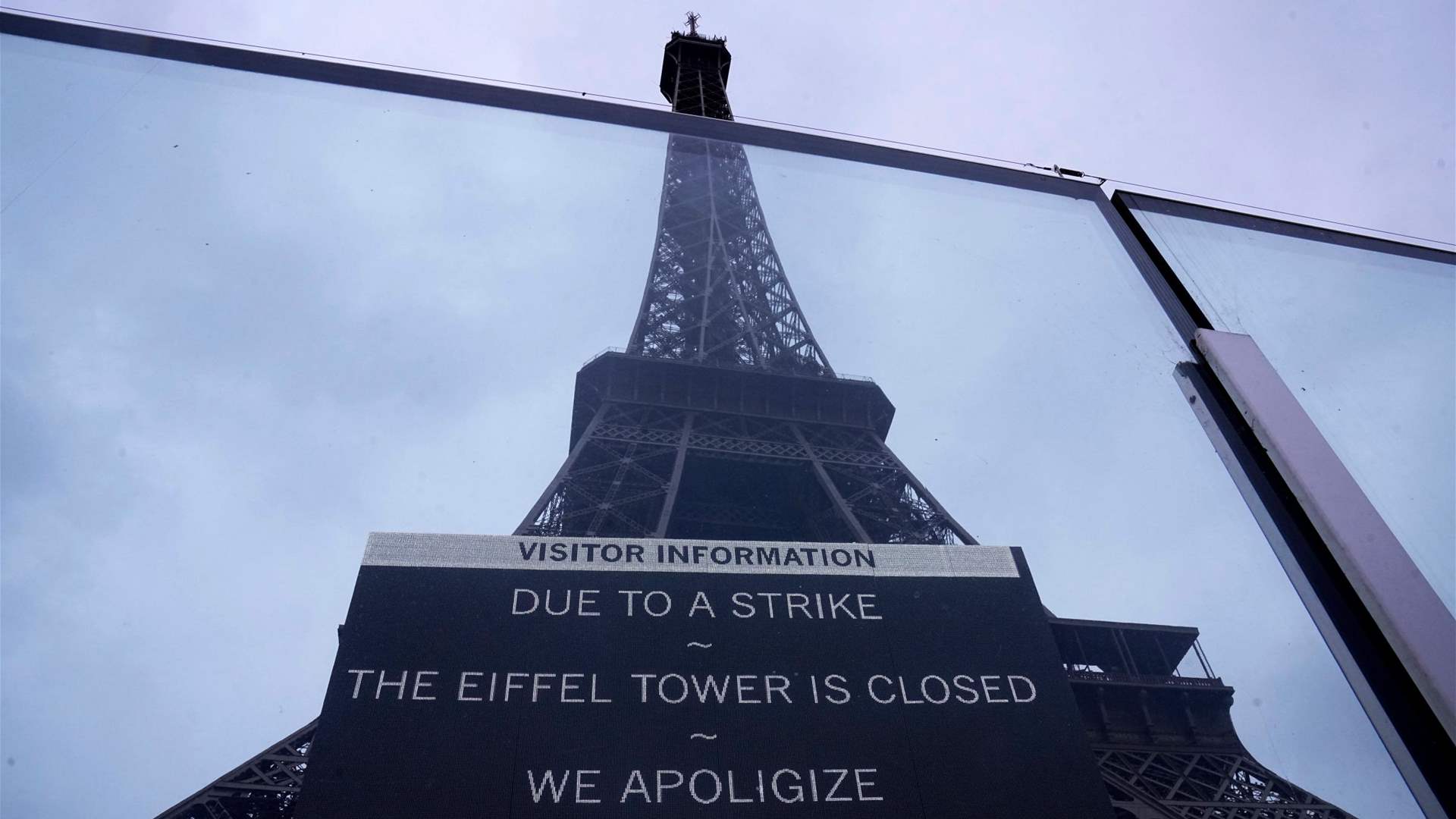 Strike over finances closes Paris's Eiffel Tower