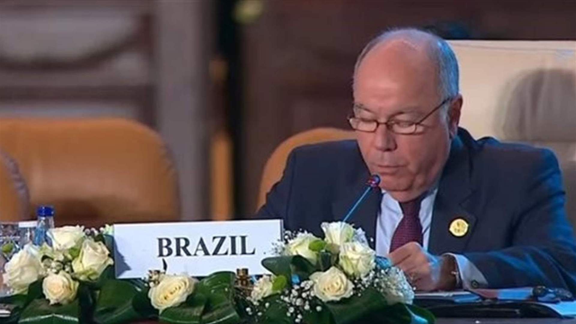 وزير الخارجية البرازيلي يتهم نظيره الإسرائيلي بـ"الكذب"