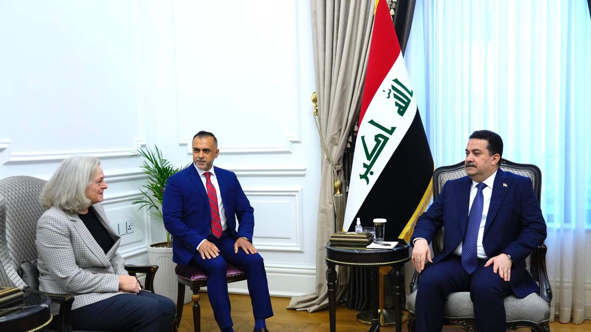 Continuation of dialogue rounds: Meeting between Iraqi PM and US Ambassador