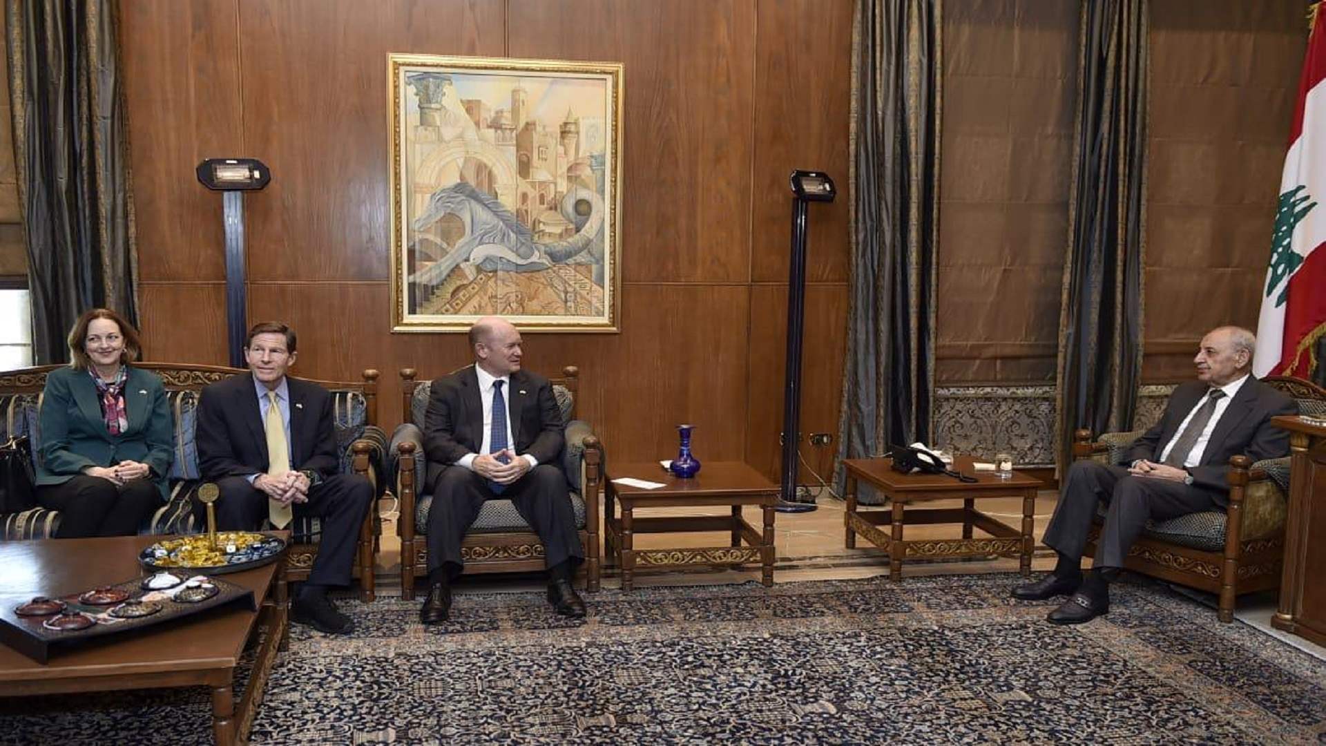  بري استقبل وفداً من الكونغرس الأميركي وتابع المستجدات السياسية مع بوحبيب