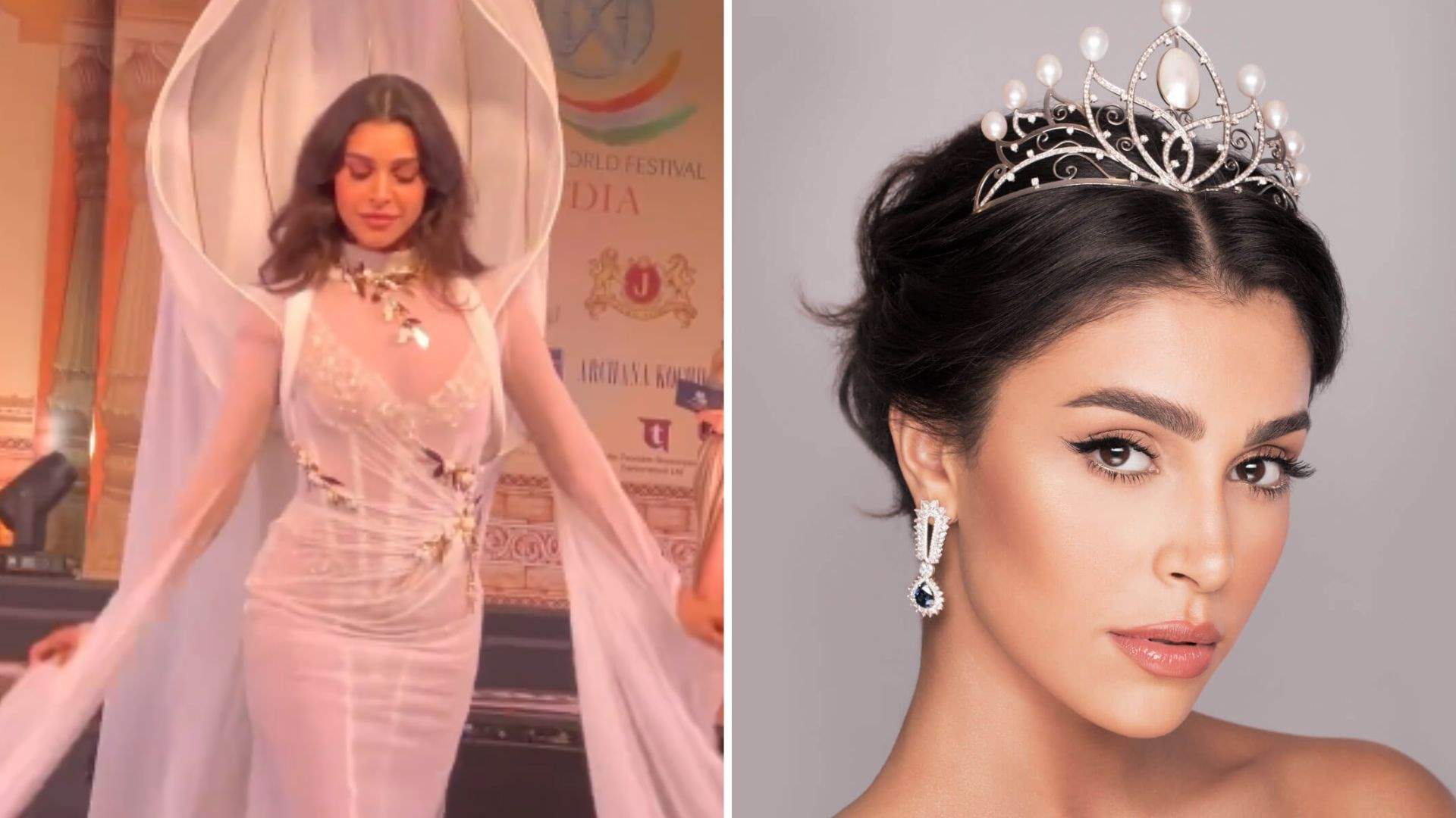 Elegance and tradition: Miss Lebanon dazzles in Nicolas Jebran&#39;s creation at Miss World