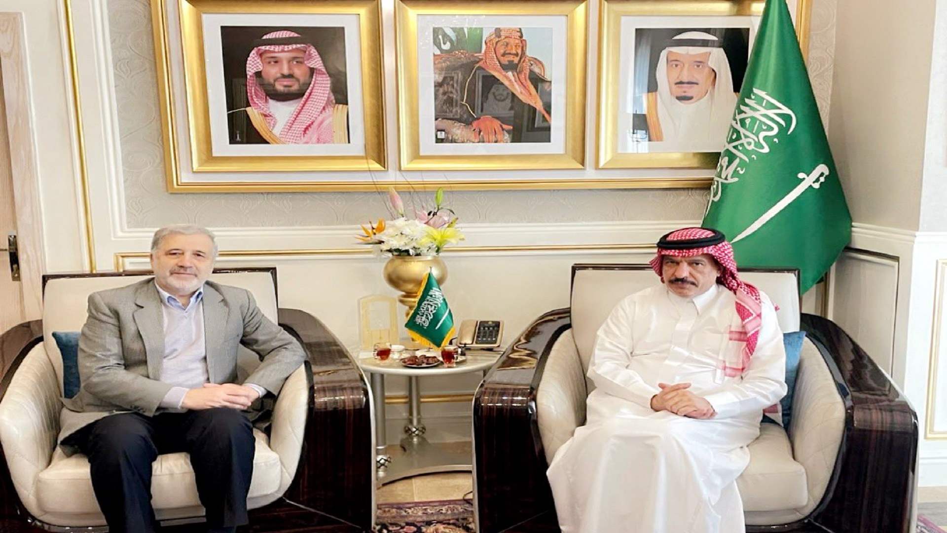 السفير السعودي لدى ايران استقبل السفير الإيراني لدى المملكة