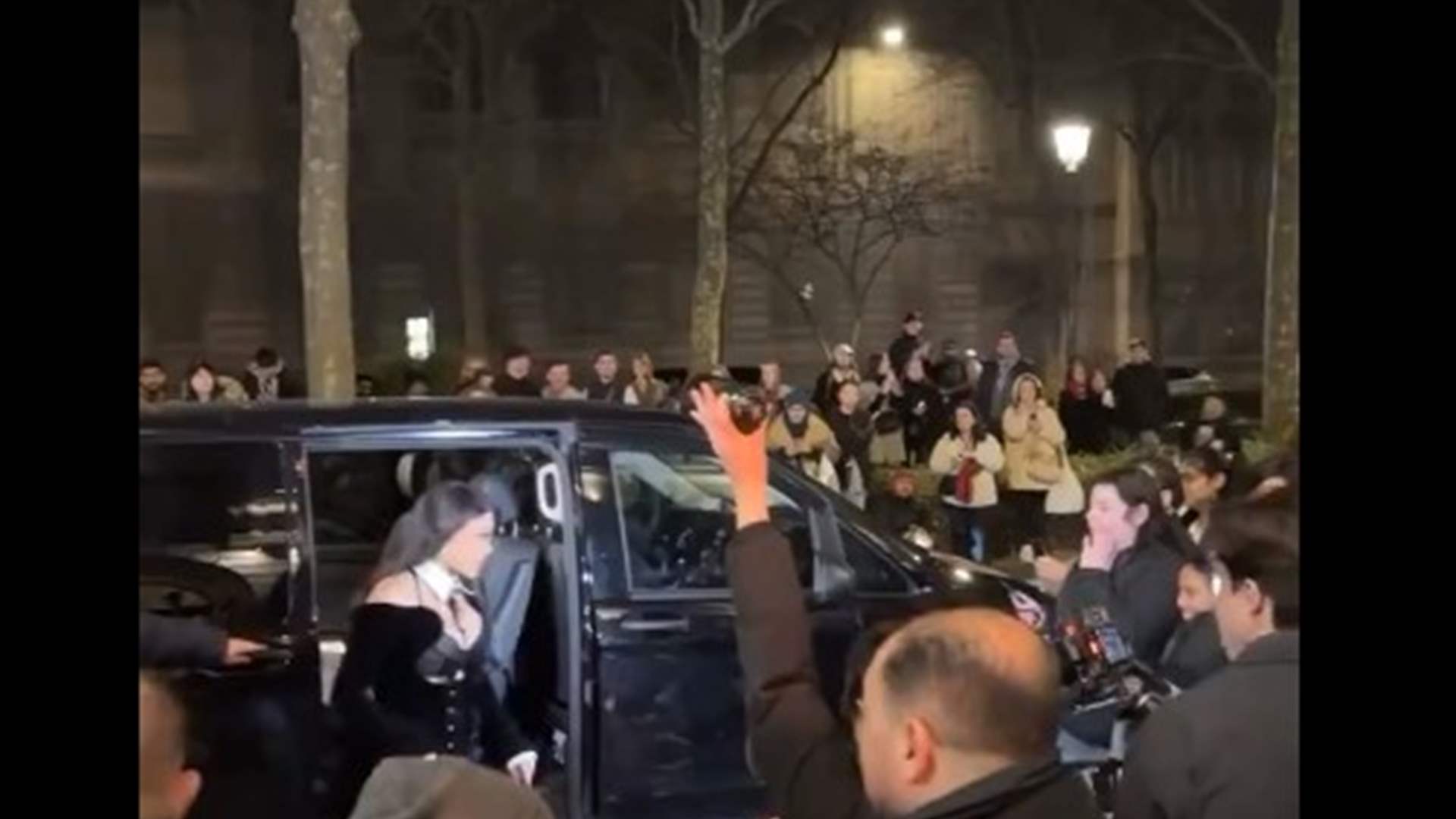 محاطة بعدسات الكاميرات... وصول مبهر لهيفاء وهبي إلى عرض "لوبوتان" في باريس (فيديو)