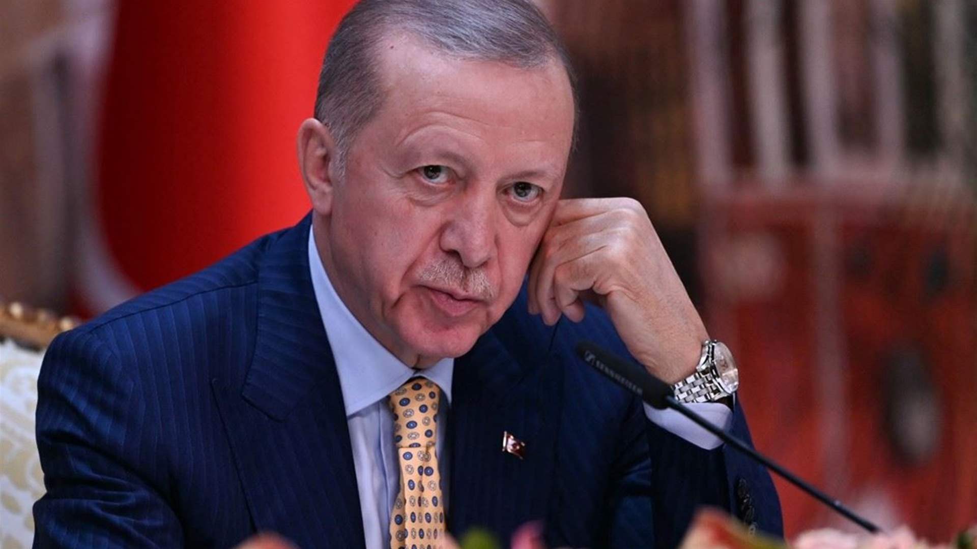 إردوغان يؤكد دعم تركيا &quot;الحازم&quot; لقادة حركة حماس      