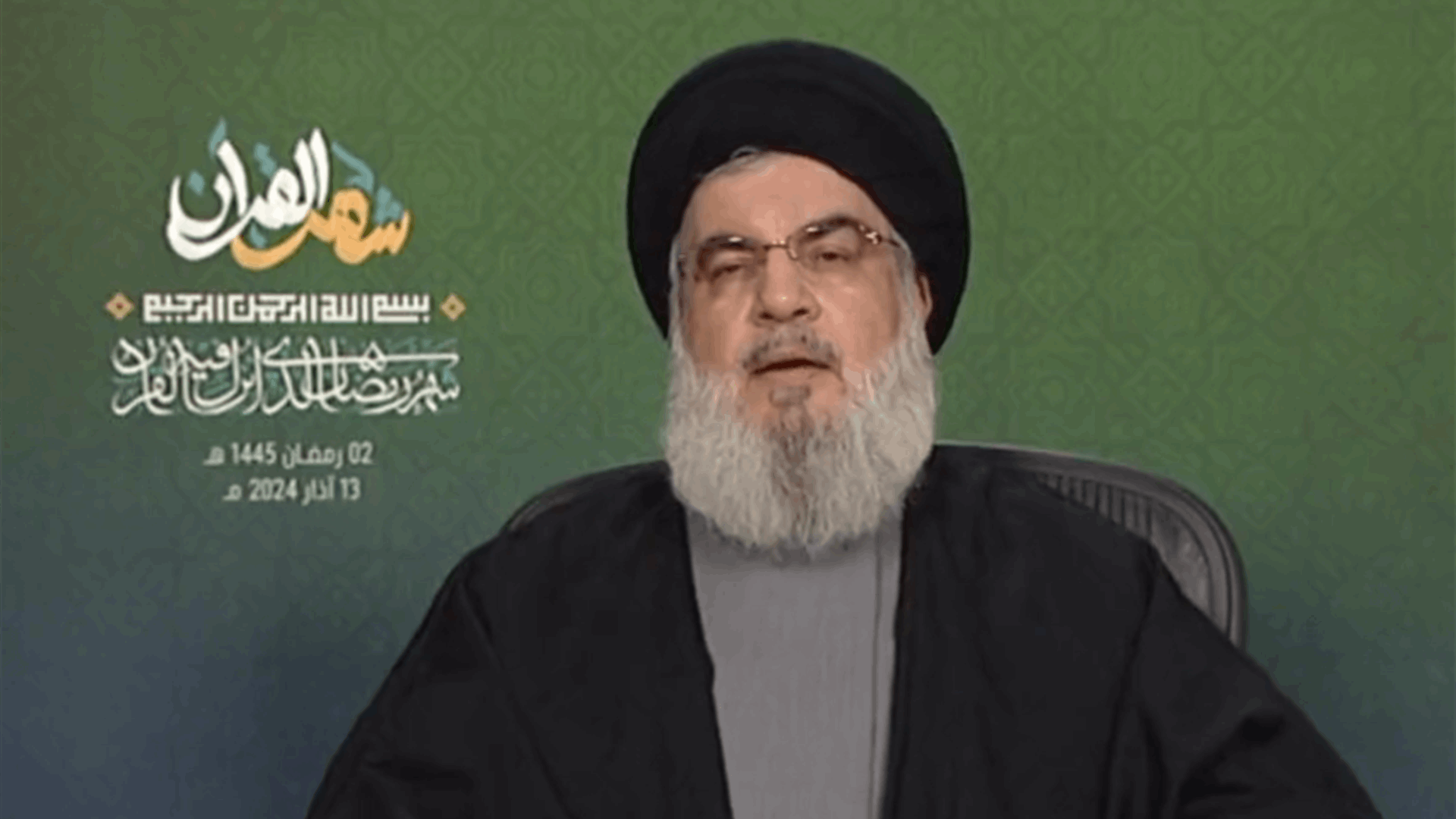 نصرالله: انفعال العدو ازداد في جنوبنا بفعل تصاعد عمليات المقاومة