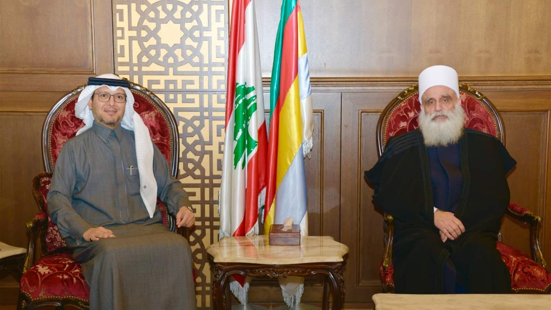 السفير السعودي التقى شيخ العقل لطائفة الموّحدين الدروز... وهذا ما تمت مناقشته