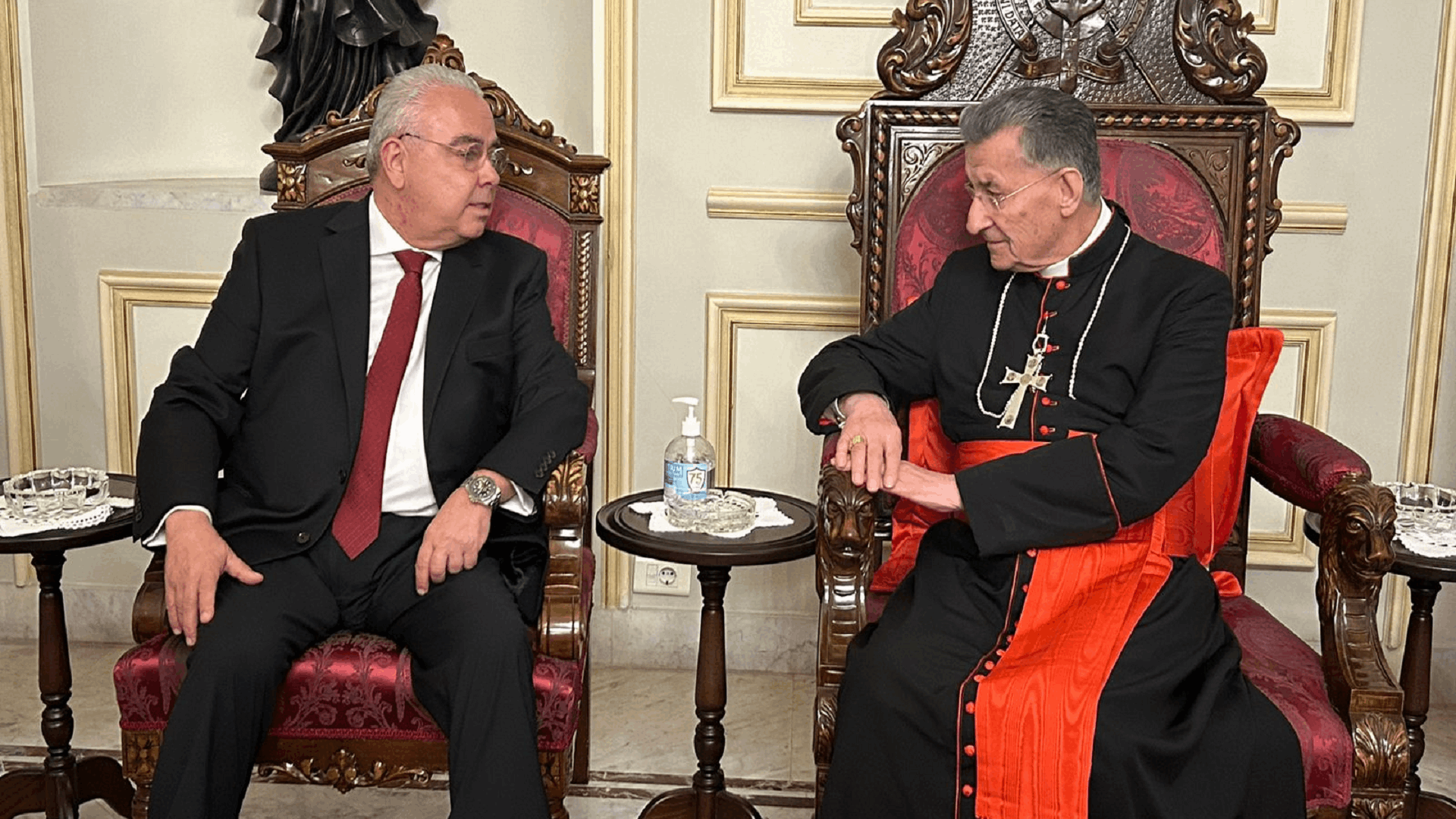 MP Ghassan Skaff discusses Lebanon&#39;s political landscape with Maronite Patriarch