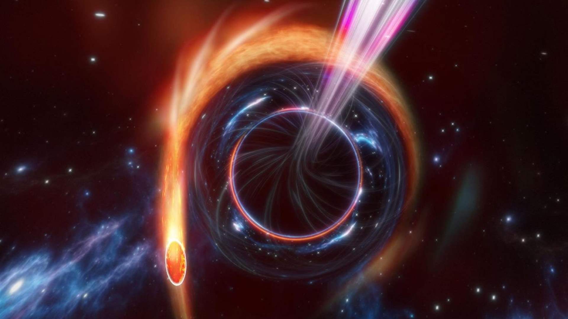 الثقب الأسود الهائل في درب التبانة مزنّر بمجالات مغناطيسية قوية