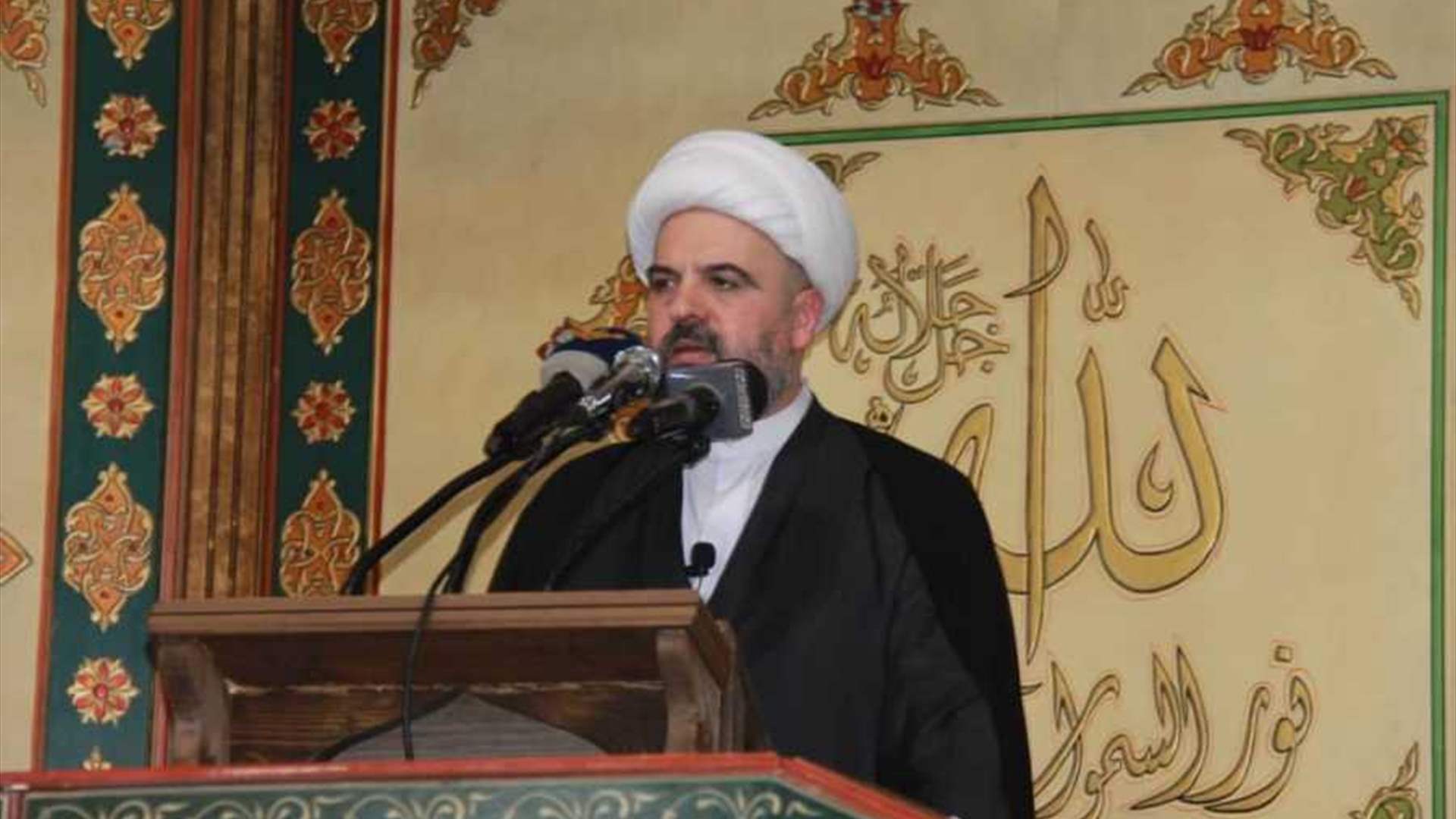 قبلان للراعي: لبنان هبة المقاومة ولولاها لم يبق منه إلا مستوطنات تجترها أنياب الصهيونية