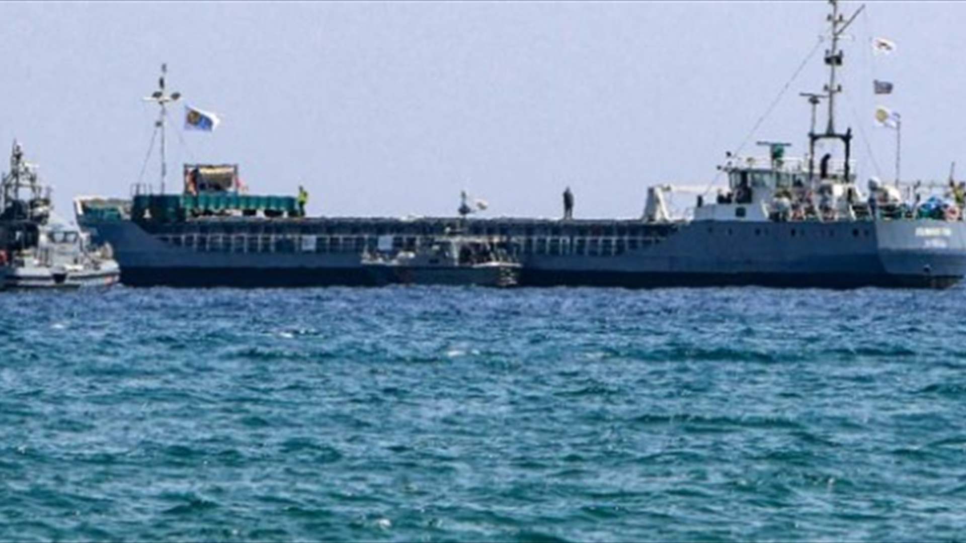 سفينة المساعدات الثانية أبحرت من ميناء لارنكا في جزيرة قبرص