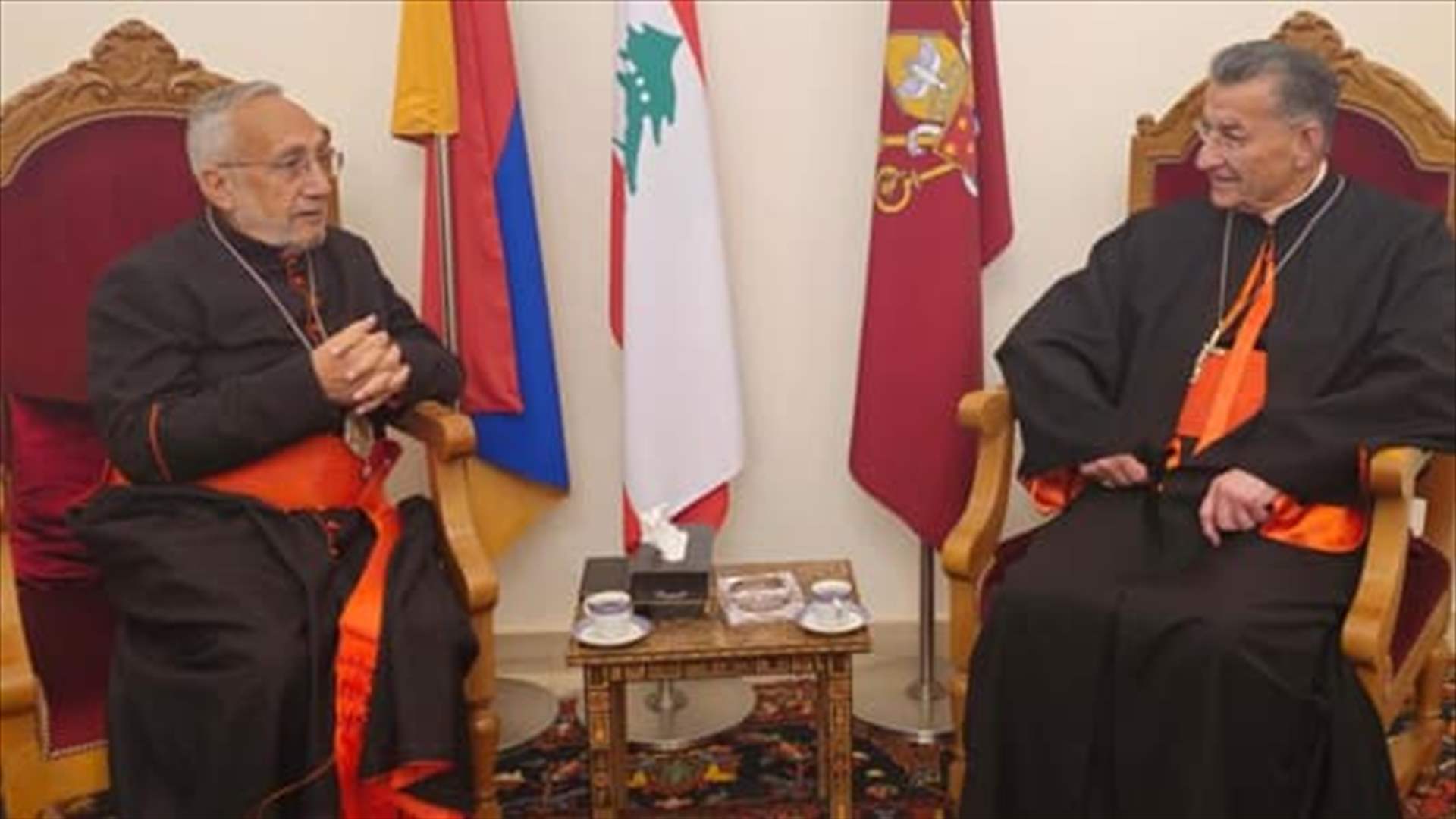 ميناسيان والراعي أكدا أهمية التعاون مع كل الطوائف لخير الوطن والمواطن