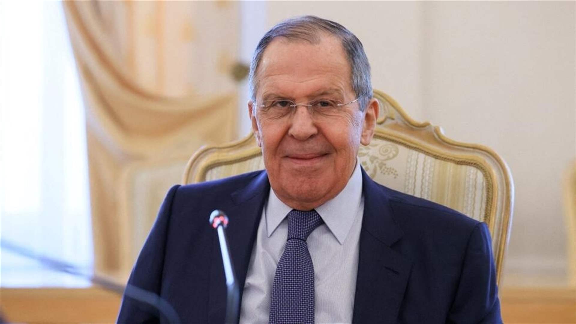 لافروف يزور الصين الإثنين والثلاثاء