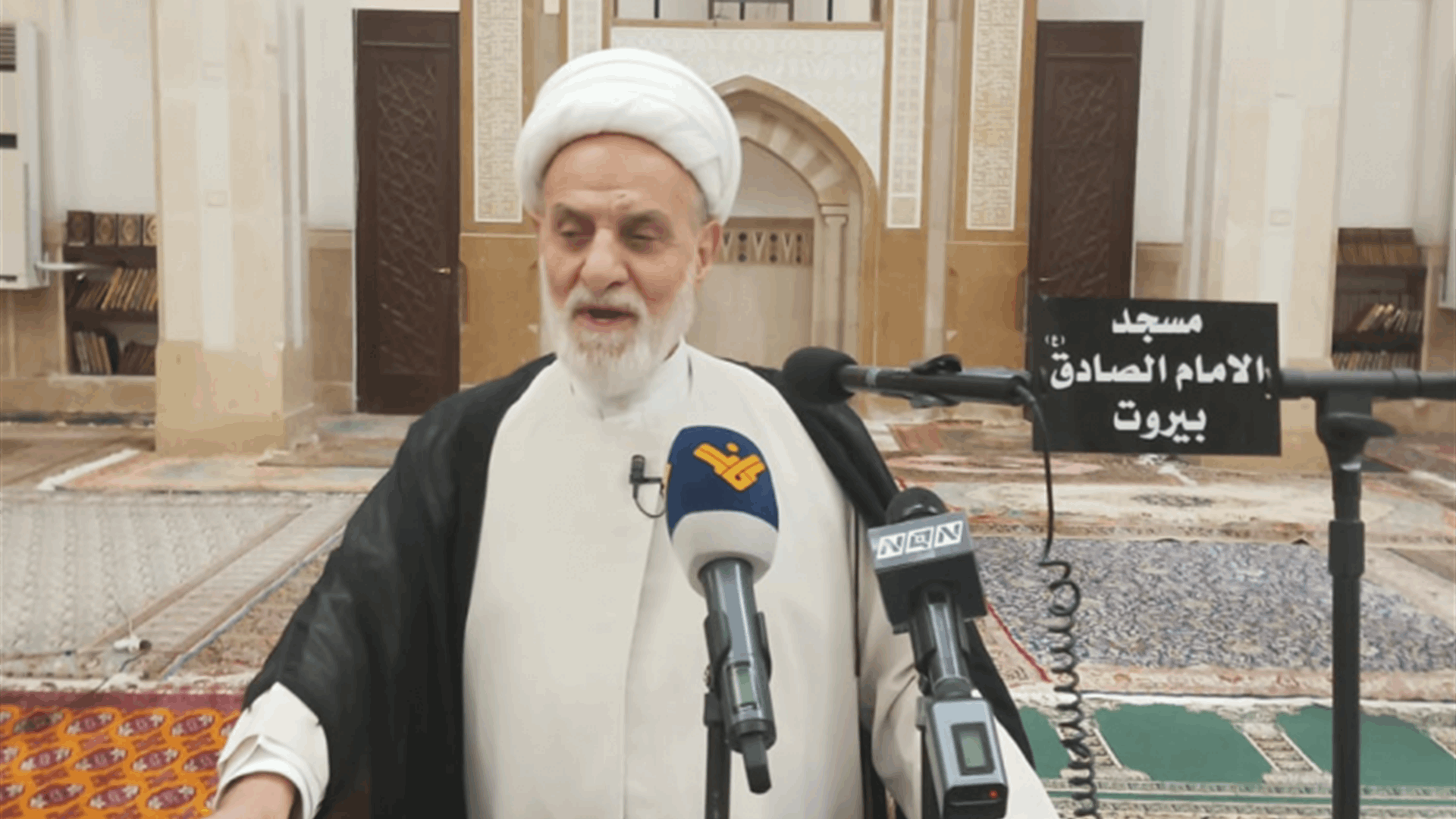 الخطيب كلف مفتي جبيل أداء صلاة العيد:  ندين كل محاولة للاستفادة السياسية من كل حدث او جريمة باتهامات لا دليل عليها