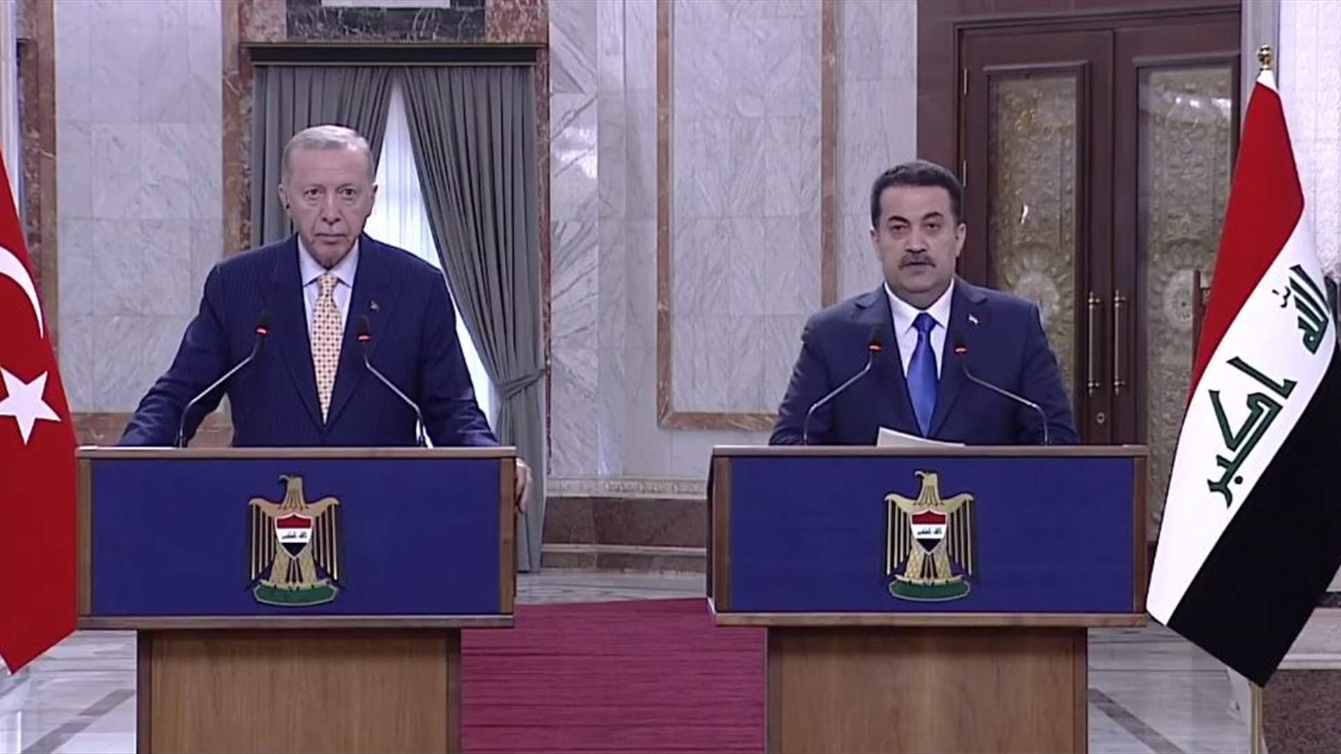اردوغان بعد لقائه السوداني: وجود حزب العمال الكردستاني في العراقي سينتهي في أقرب وقت ممكن