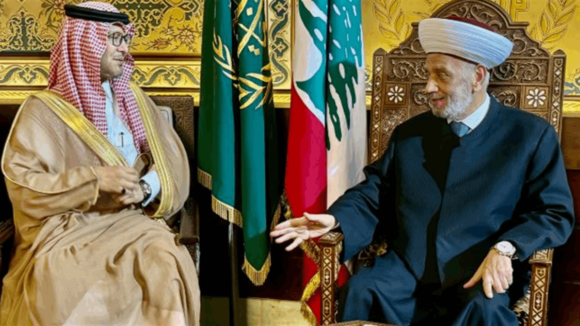 دريان إلتقى السفير السعودي... وتشديد على التجاوب مع مساعي اللجنة الخماسية