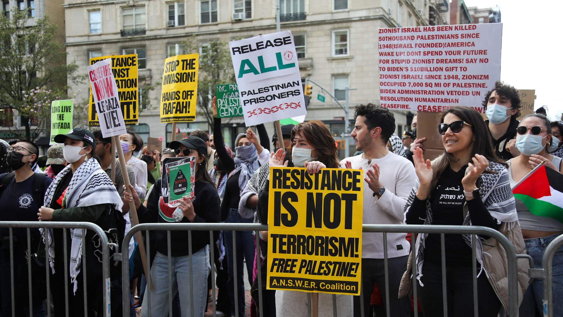 Pro-Palestinian protests on US campus meet forceful response