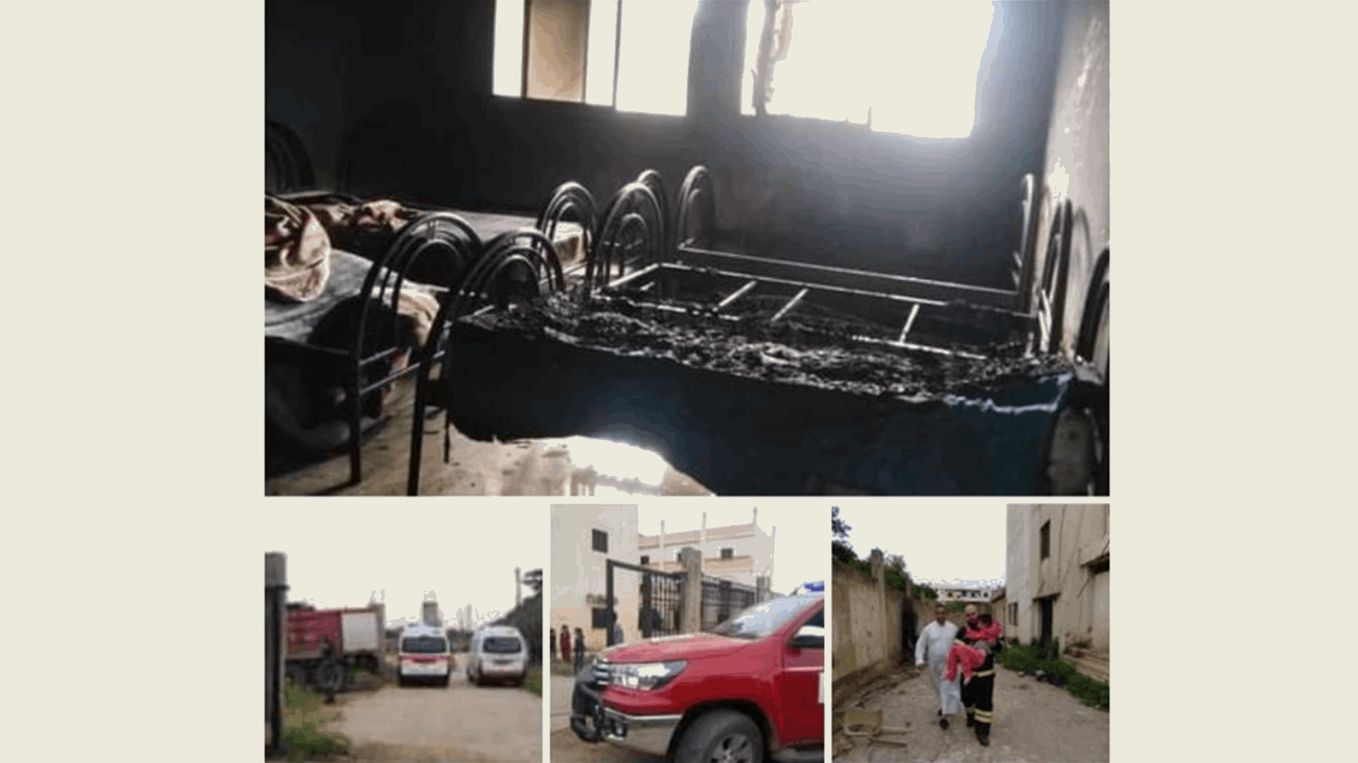 3 إصابات في حريق داخل دار الأيتام في بلدة برج العرب العكارية