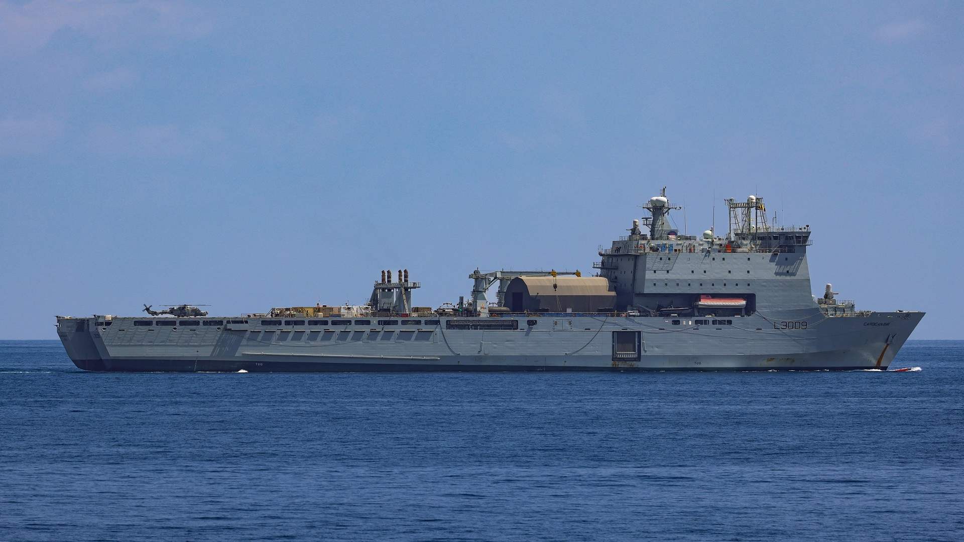 عسكريون أميركيون سيتمركزون على سفينة دعم بريطانية لبناء الرصيف في غزة