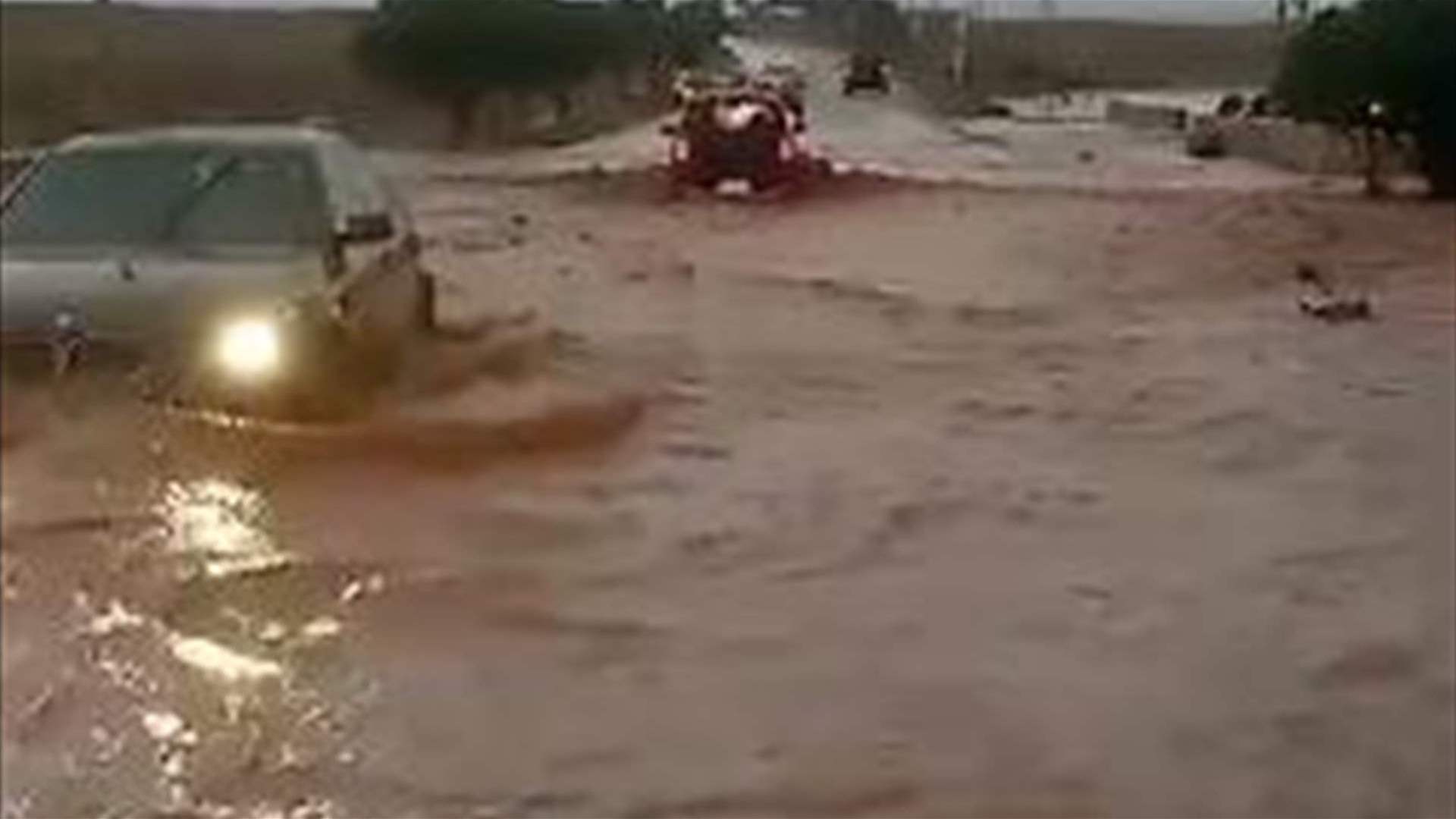 سيول في البقاع (فيديو)