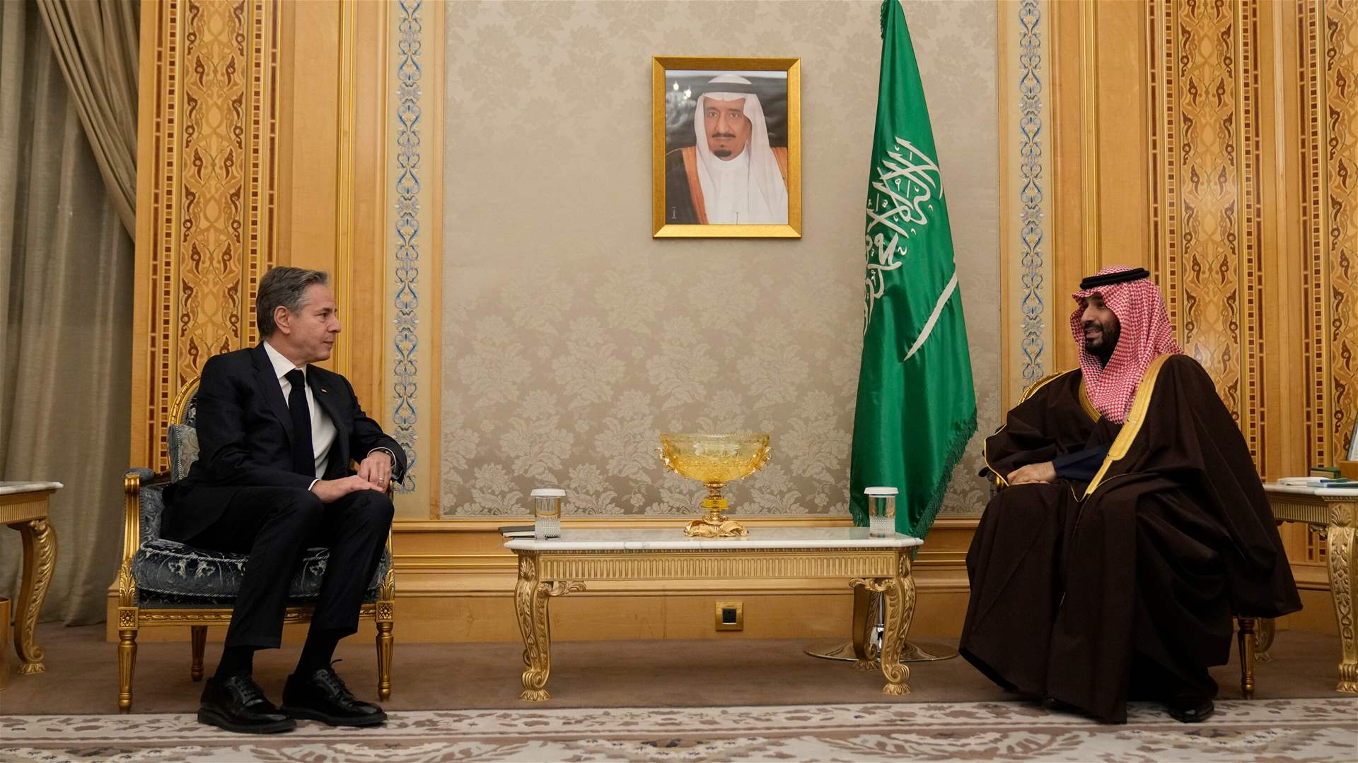Blinken, Saudi crown prince examine achieving peace, security in Gaza
