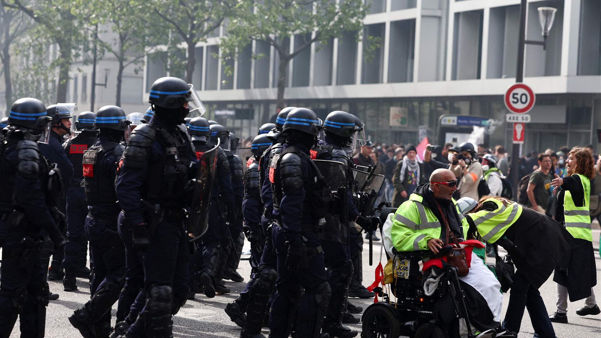 Police, protesters clash in France during May Day protests