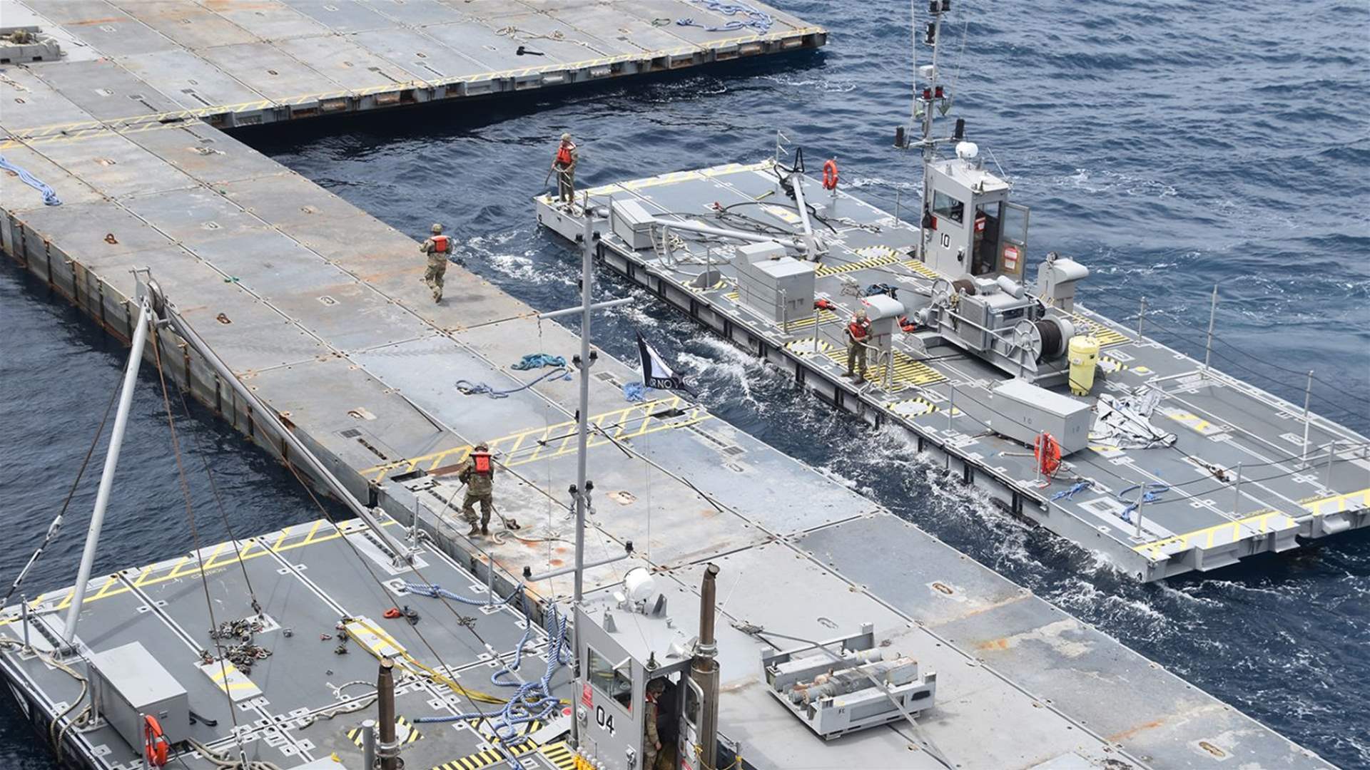 The Pentagon says: More than 50% of Gaza pier constructed