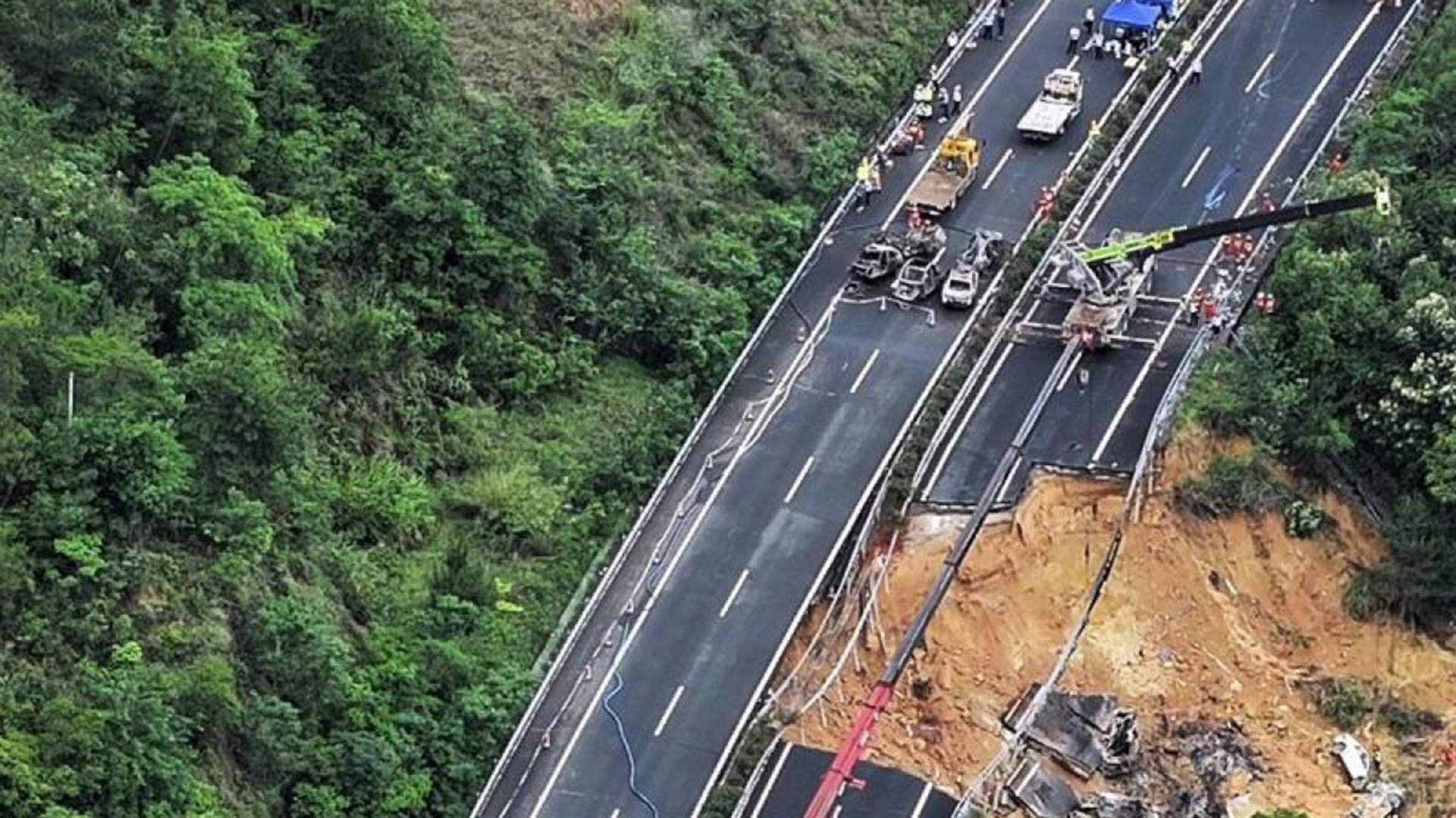 Road collapse in China kills 36, says state media