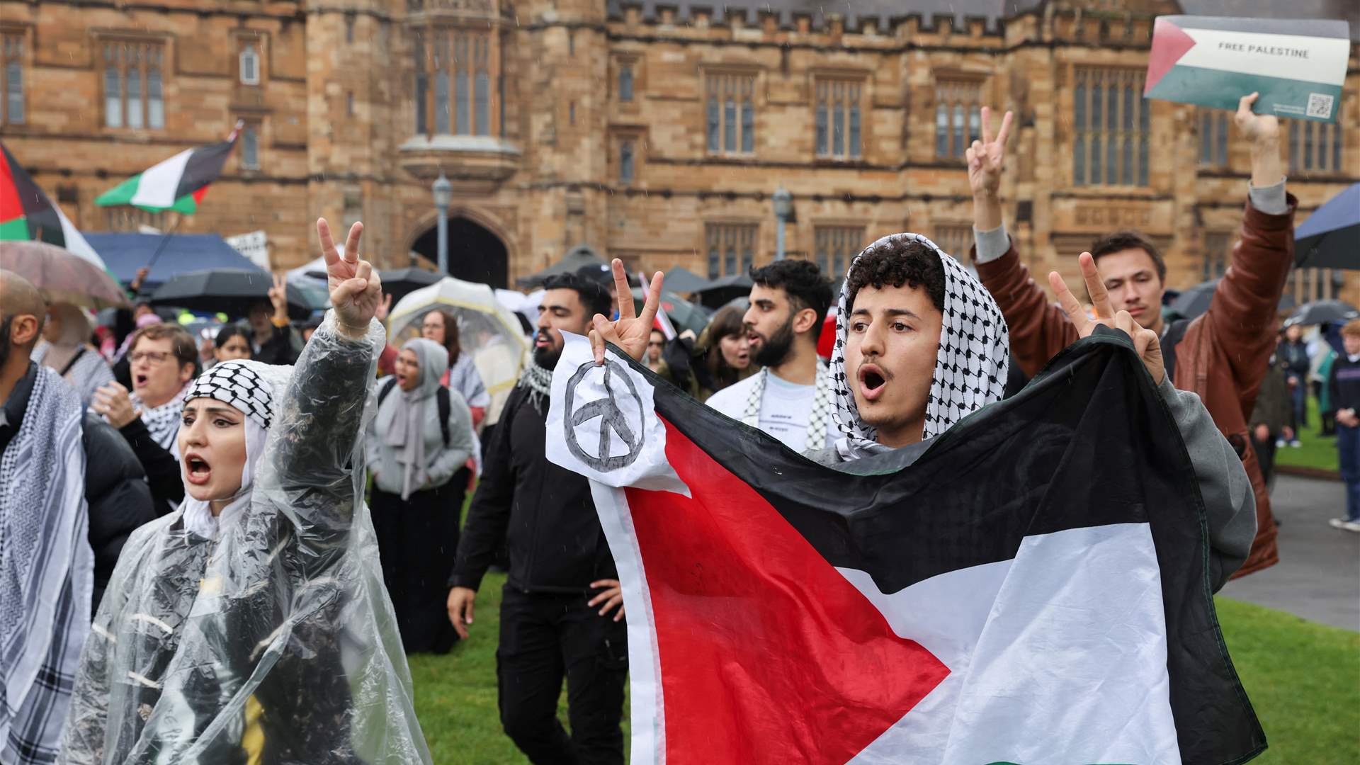 Pro-Palestinian protesters camp across Australian universities