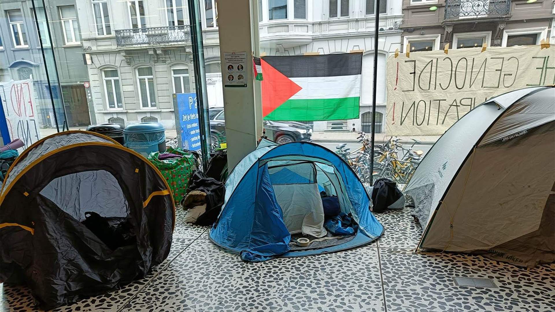 Belgian and Dutch students join Gaza protest wave