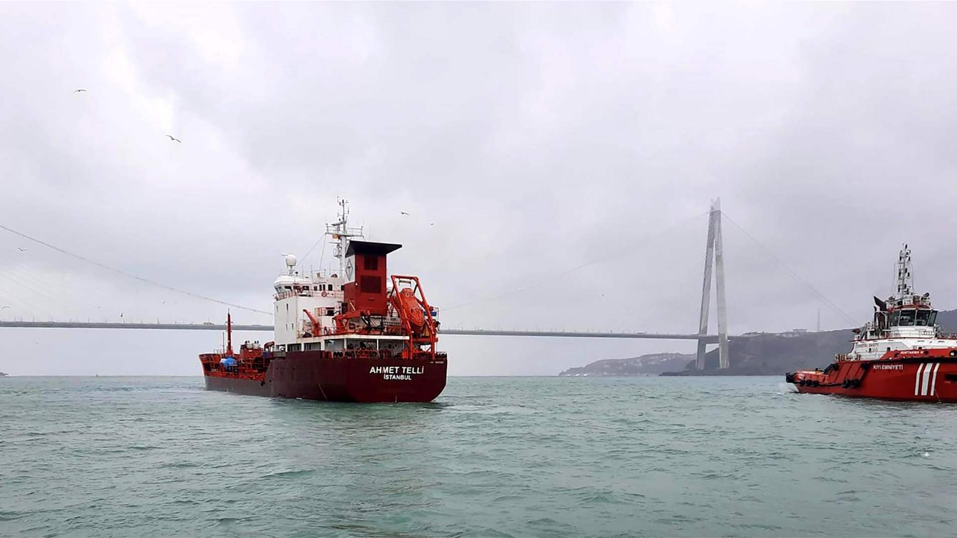 Turkey&#39;s Bosphorus traffic suspended after carrier engine failure