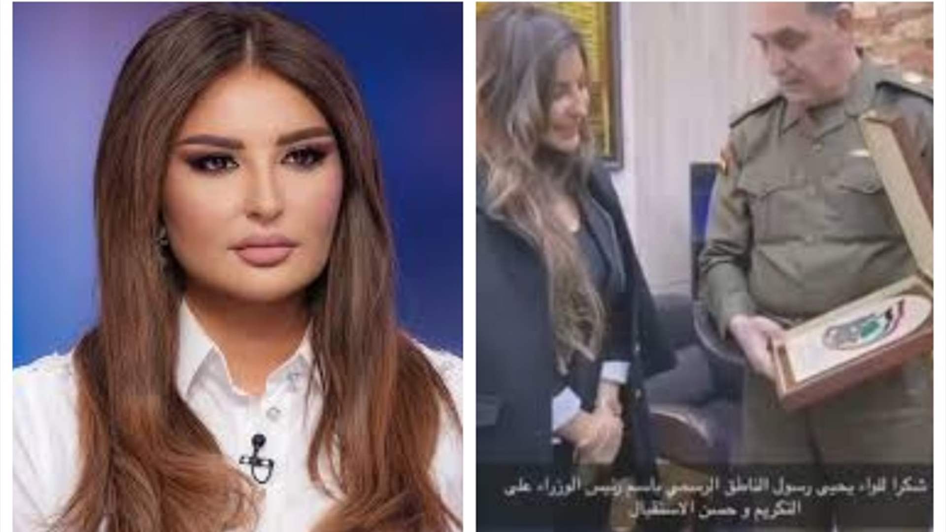 ظهور شذى حسون مع مسؤول عراقي رفيع المستوى يثير جدلاً... وهكذا أوضحت!