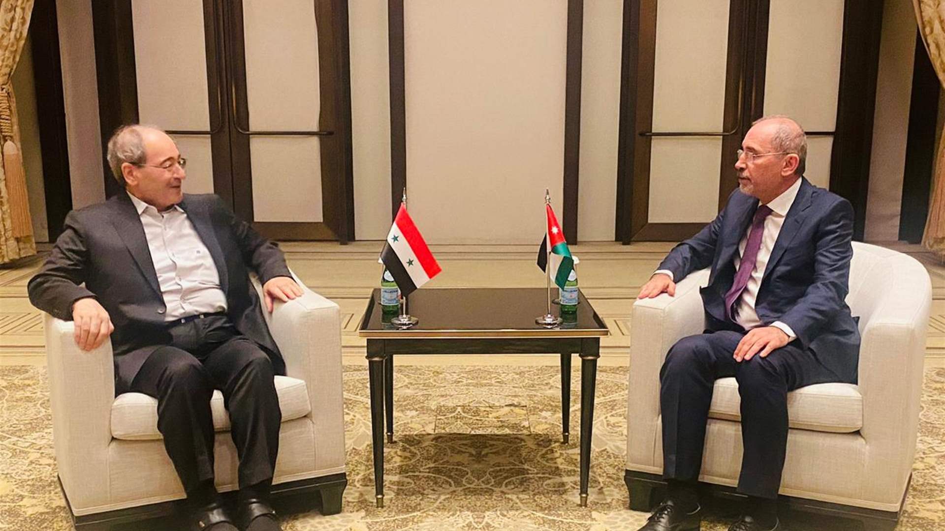  لقاء بين الصفدي والمقداد ... وبحث في التطورات الراهنة والازمة السورية