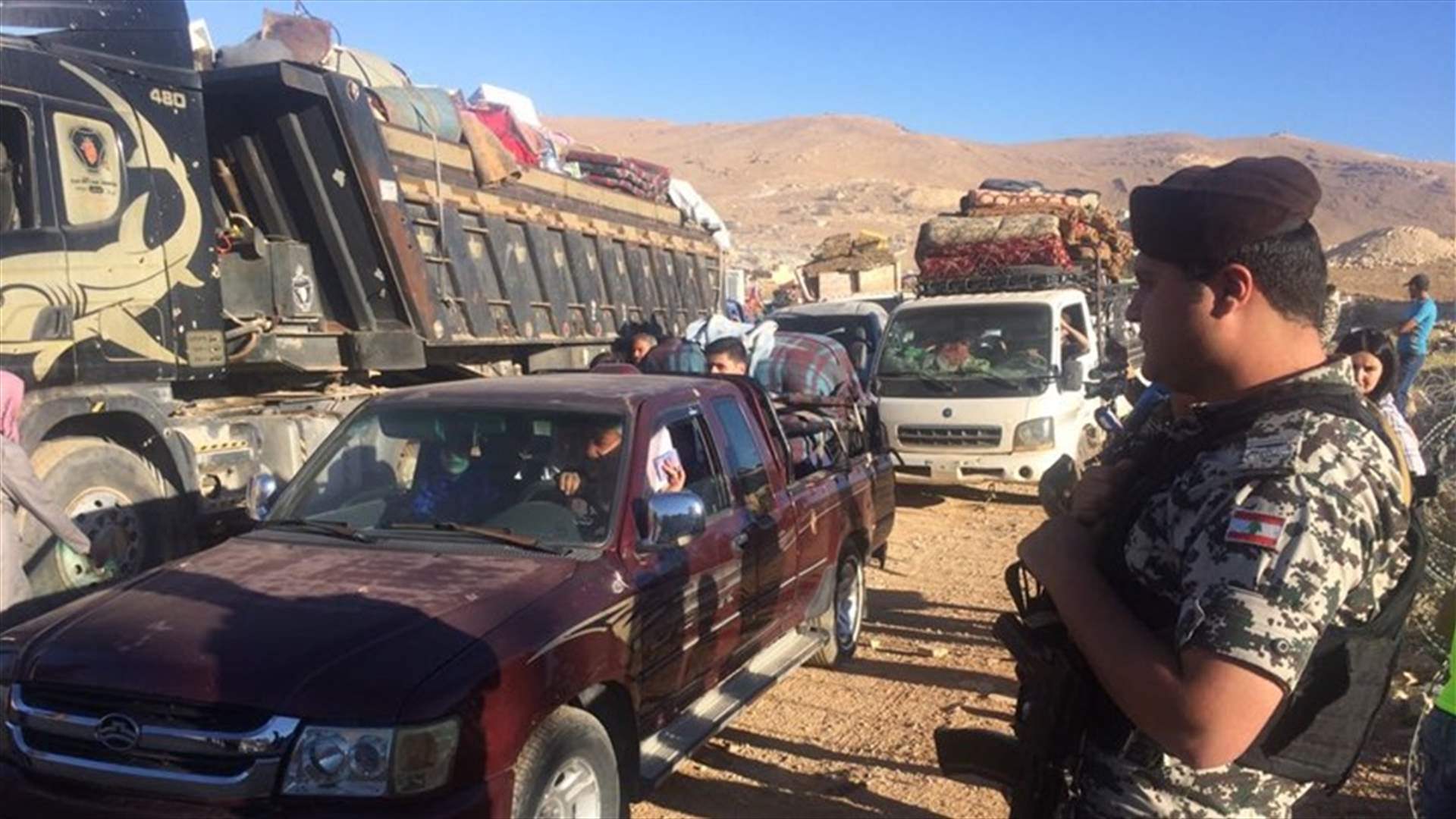 الأمن العام: تنظيم عودة 225 سوريا عبر مركزي عرسال والقاع