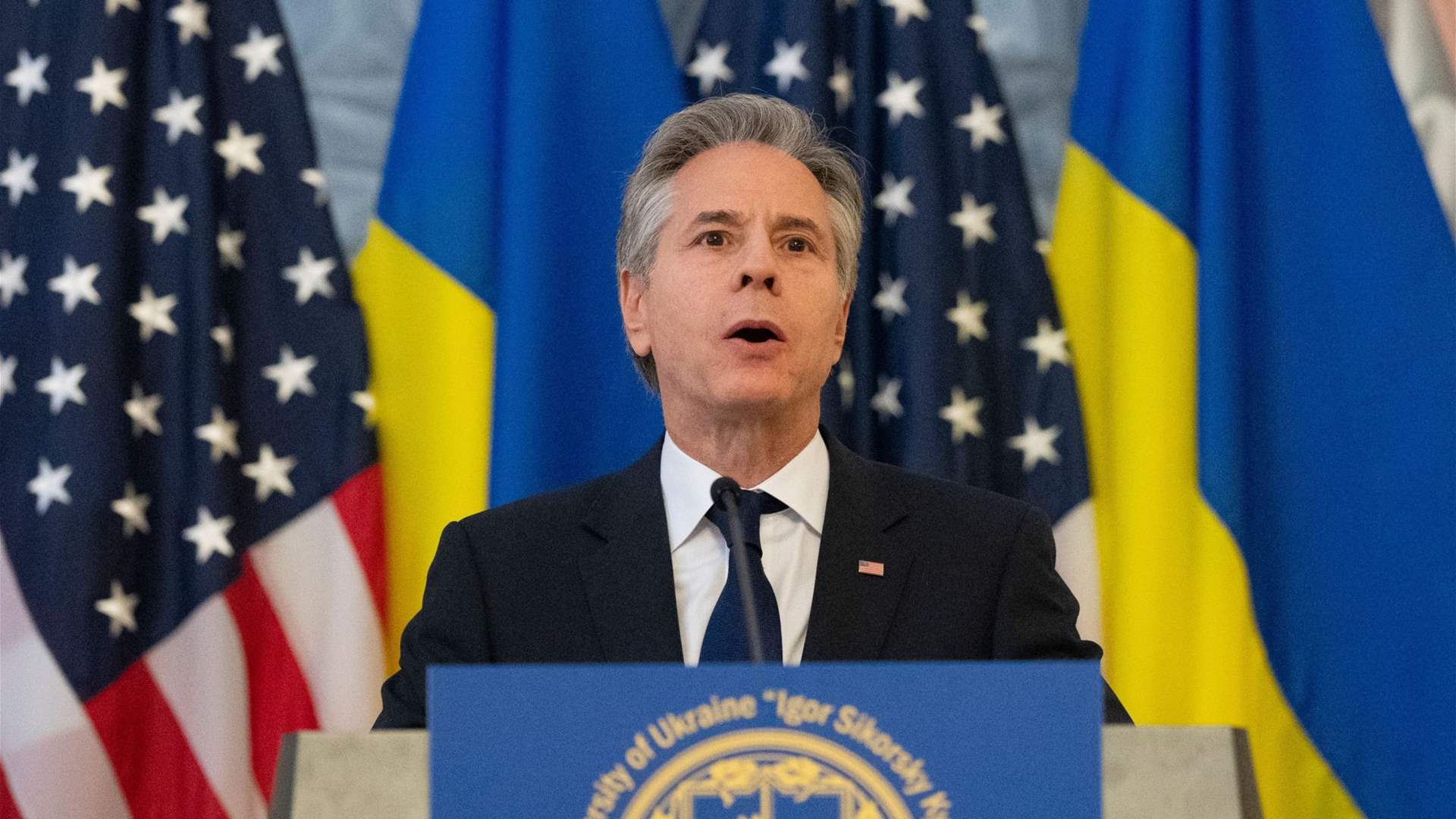 Blinken announces in Kyiv new military assistance for Ukraine worth $2 billion