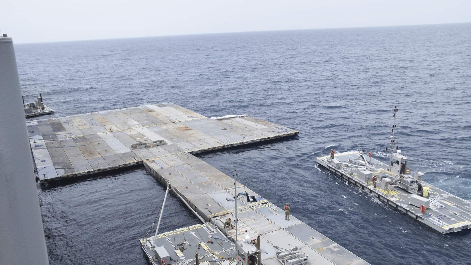 Washington completes connection of aid pier to Gaza shore