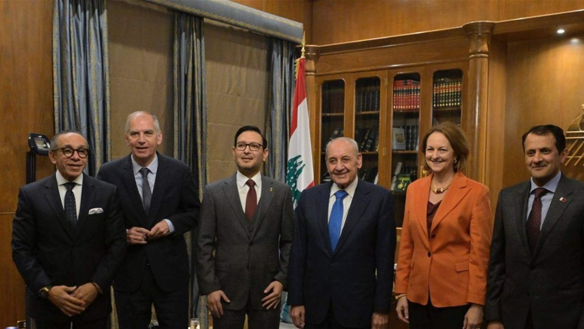 هل يُعقد لقاء قريب بين سفراء الخماسية وبري؟ (الجمهورية)