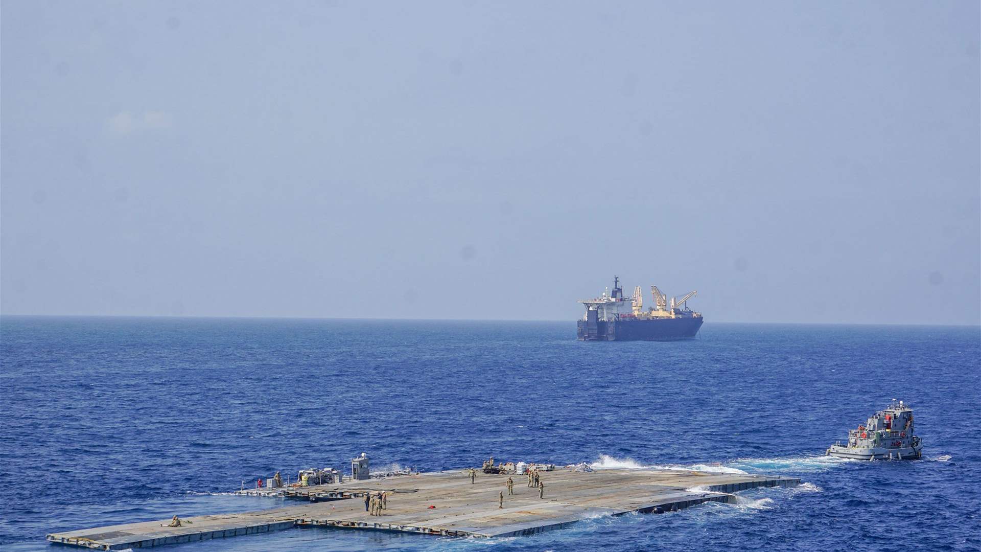 CENTCOM: More than 569 tons of aid delivered across floating pier into Gaza