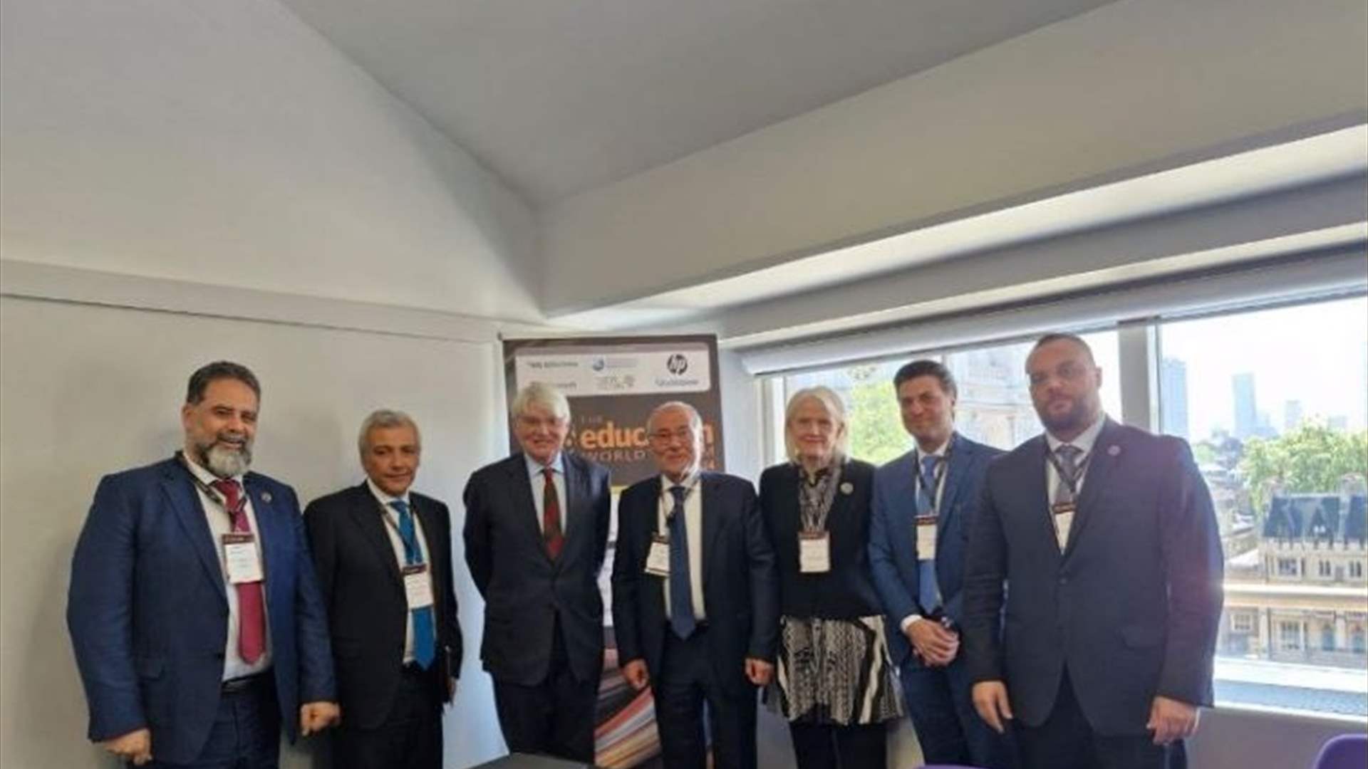 الحلبي التقى نظيريه المصري والعراقي ووزير التعاون البريطاني على هامش المؤتمر العالمي لوزراء التربية