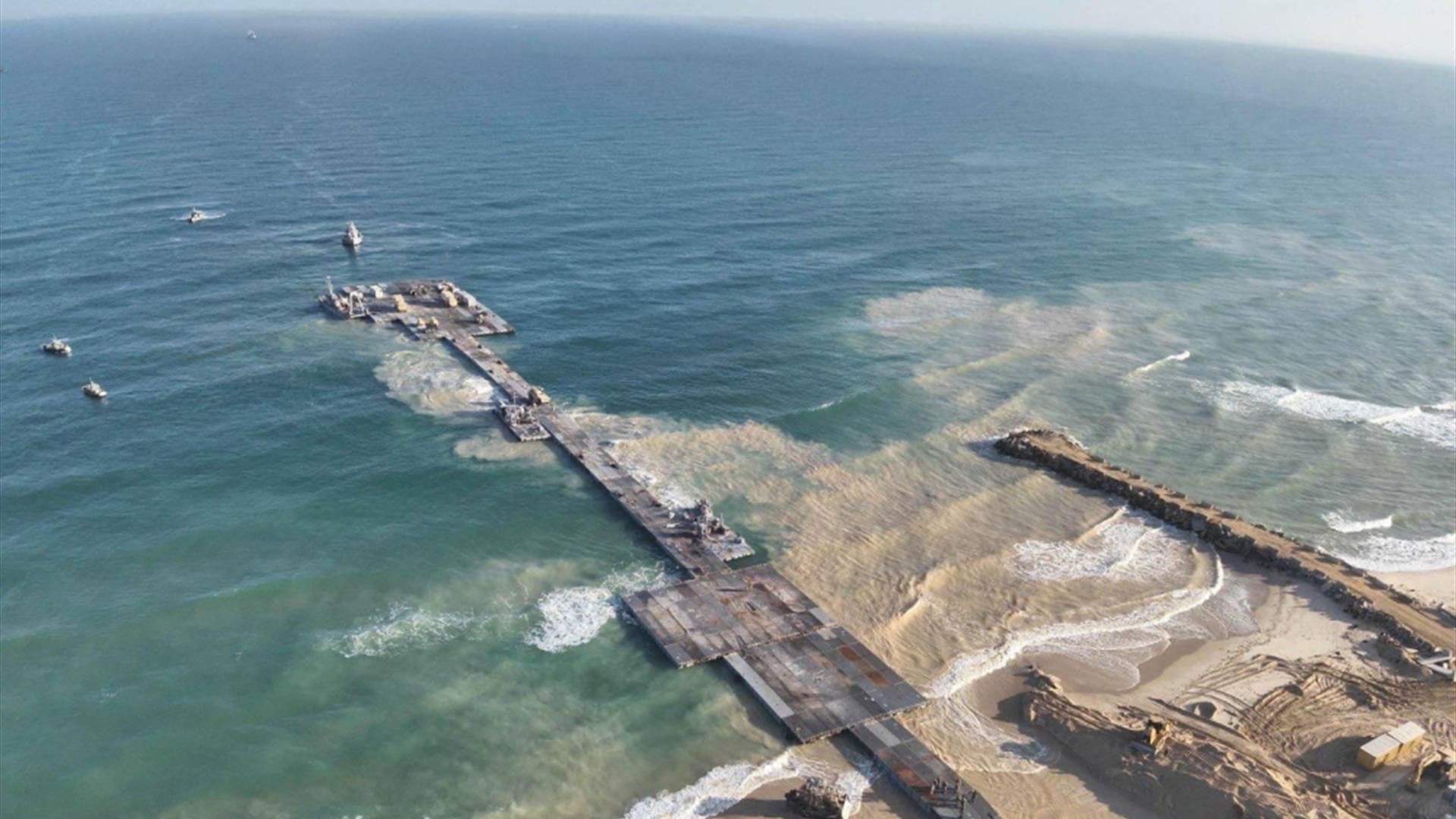 Pentagon: Aid to Gaza is now moving from the floating dock to warehouses