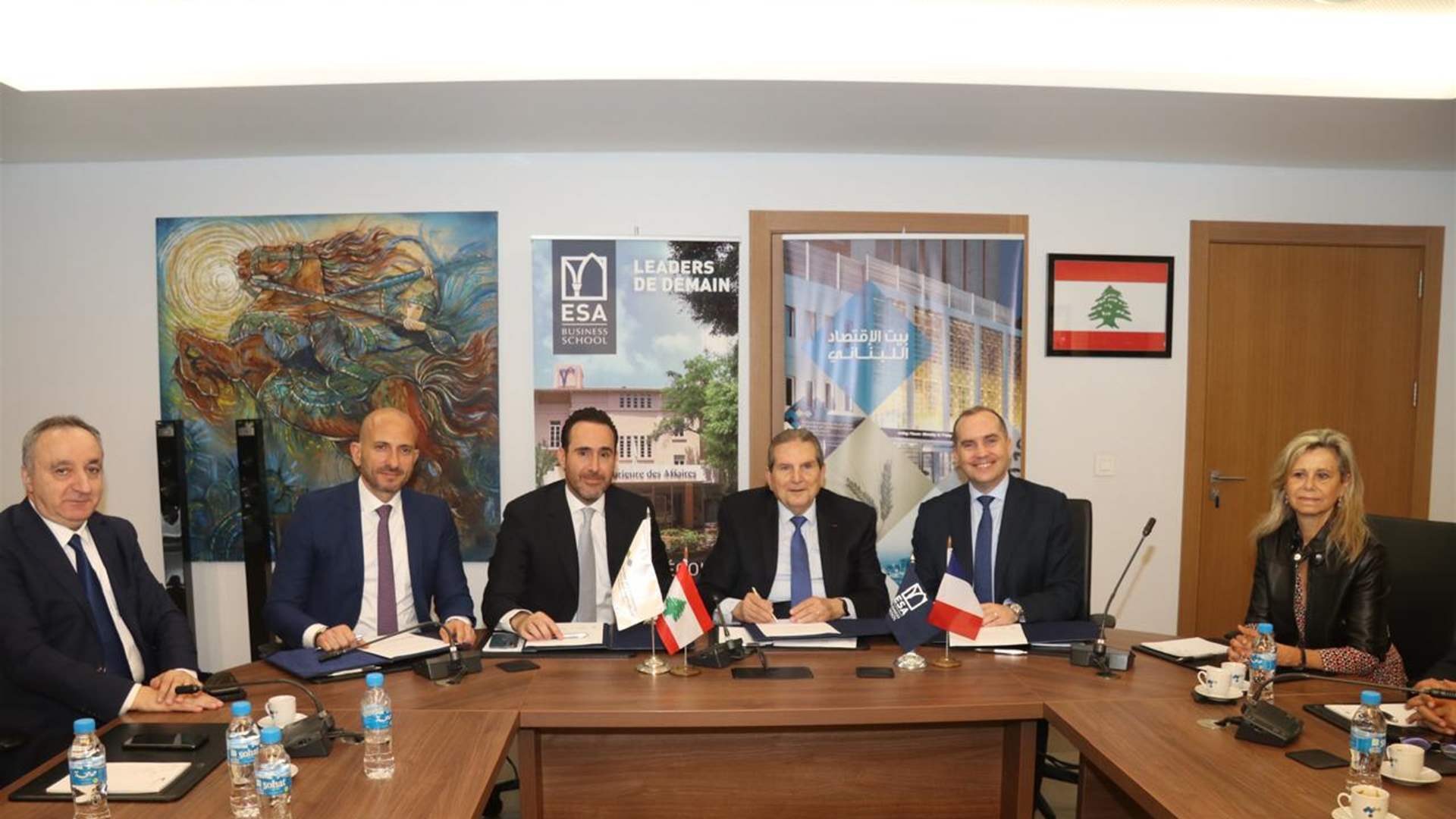 مذكرة تفاهم بين غرفة بيروت وجبل لبنان وESA وRDCL وLFA