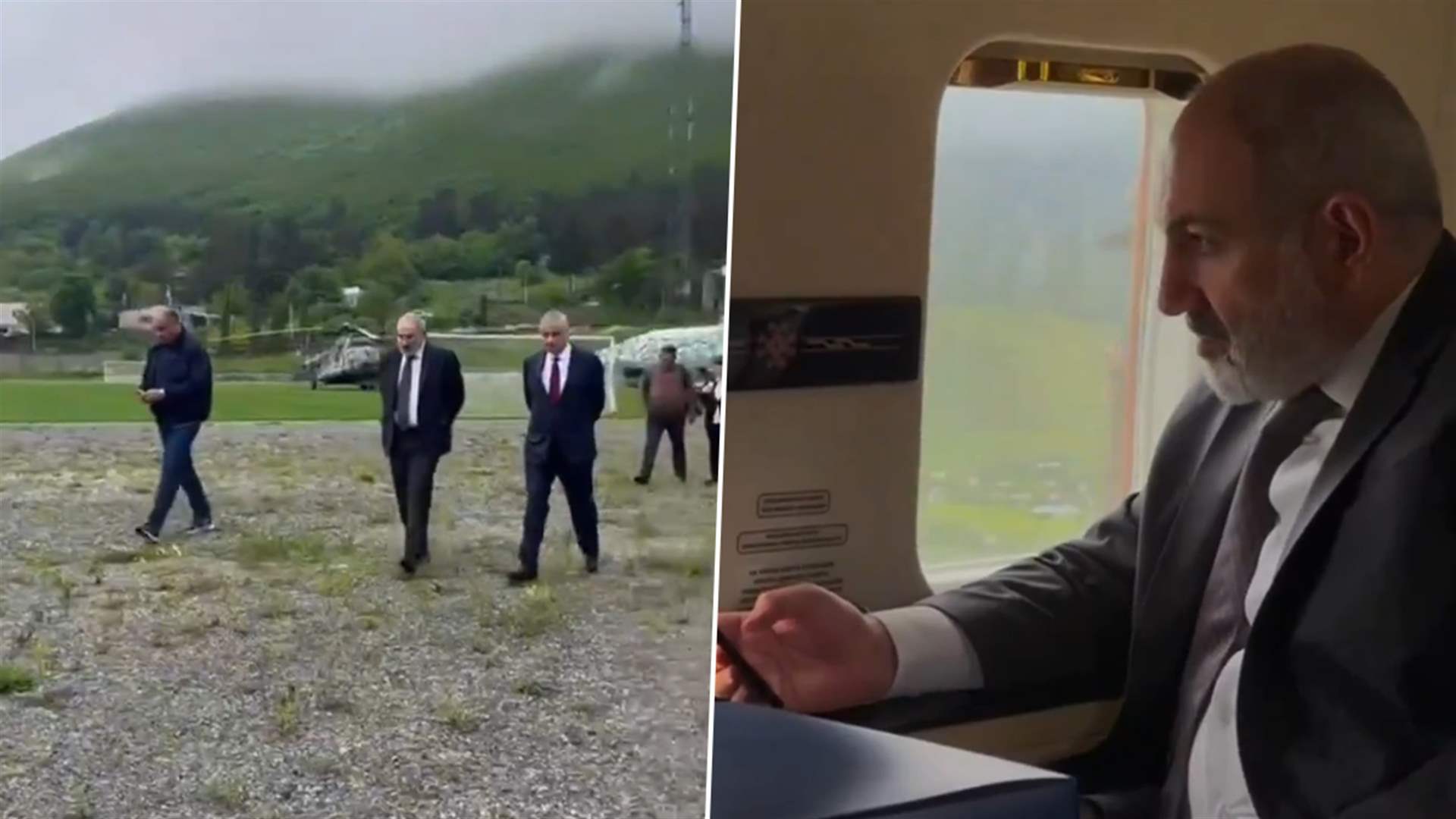 Armenian PM&#39;s helicopter forced to make  &#39;emergency landing&#39; due to bad weather