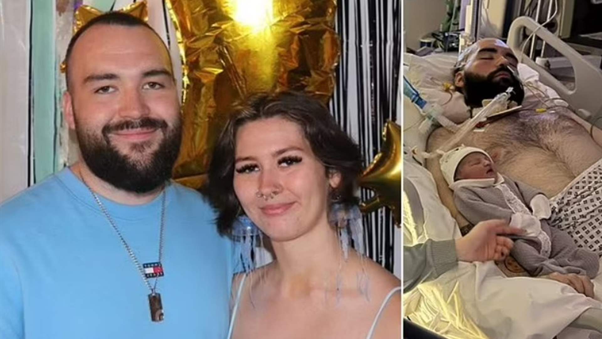مشهد مؤثر... صورة أخيرة لأب جديد تجمعه بابنته المولودة حديثاً قبل رحيله (صورة)