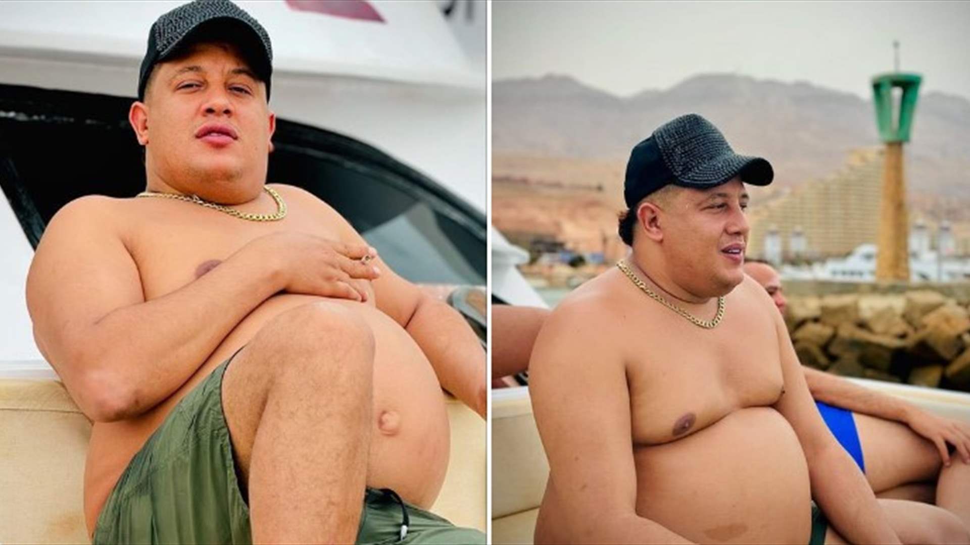 حمو بيكا ضحية التنمّر... والسبب &quot;بطنه الكبير&quot; على البحر! (صور)