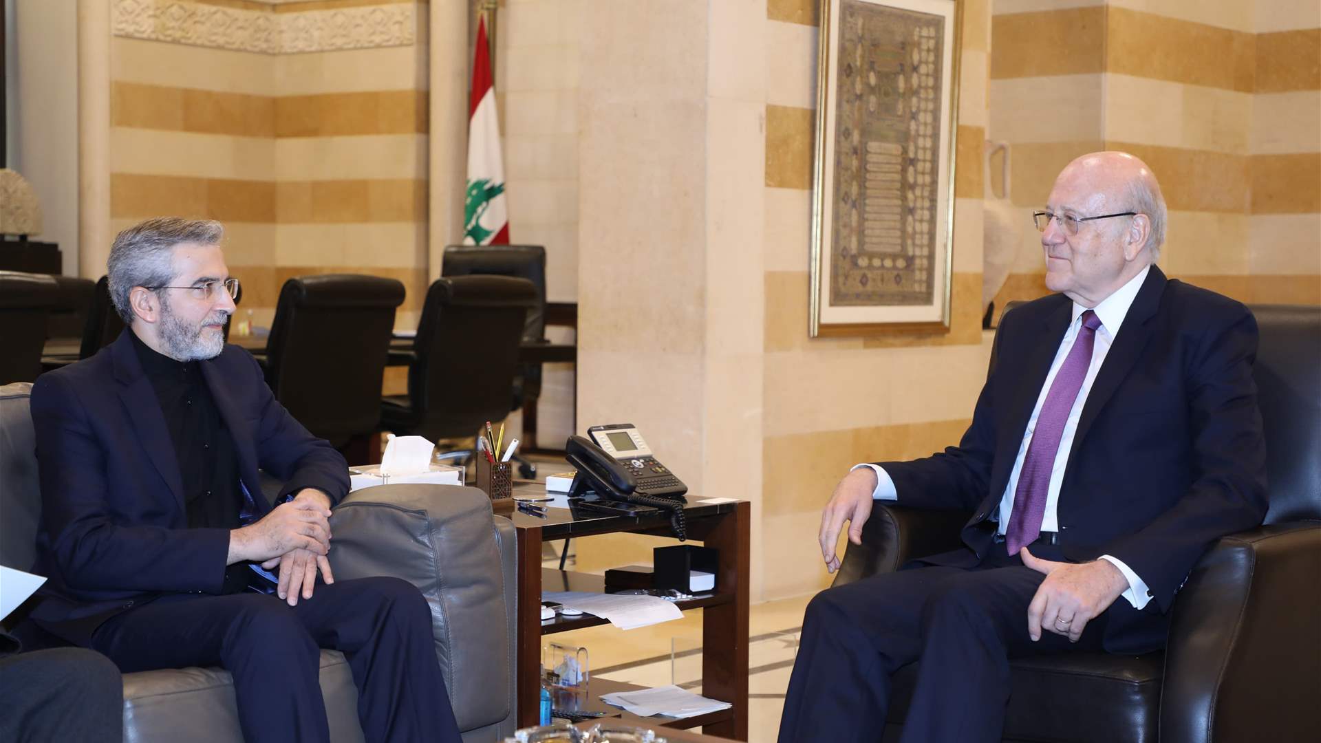 ميقاتي إستقبل وزير الخارجية الايراني بالإنابة... وهذا ما جرى بحثه