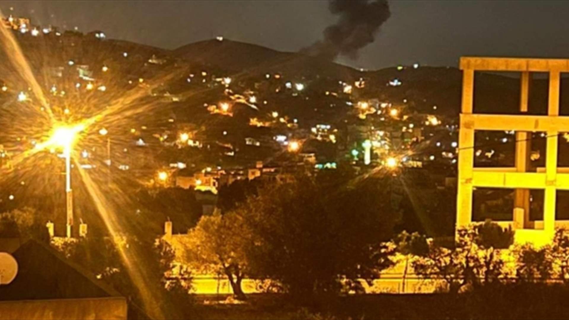 Israeli strike leaves two injured, vehicle burning in South Lebanon 