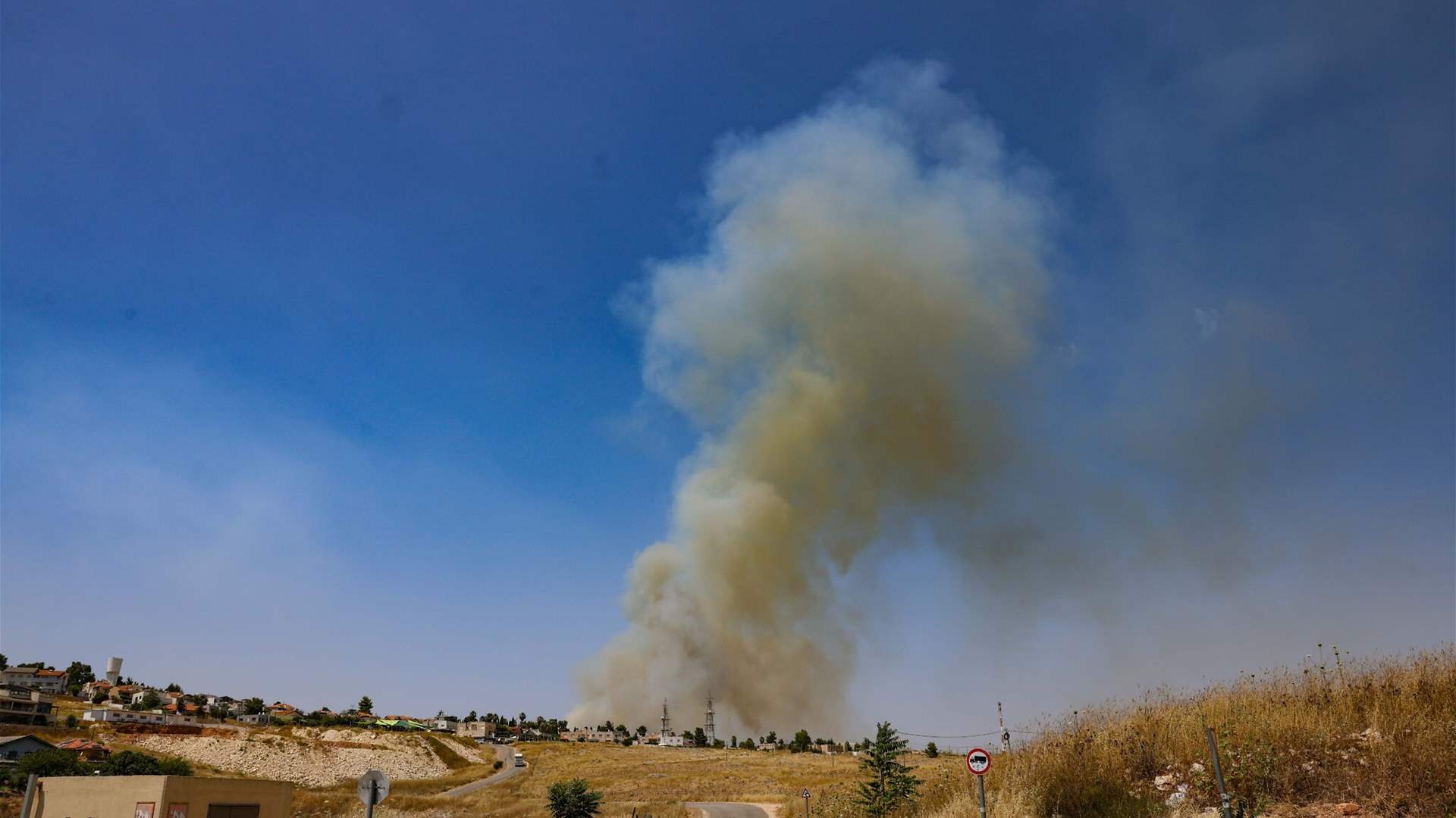 Missile barrage hits northern Israel, emergency services say