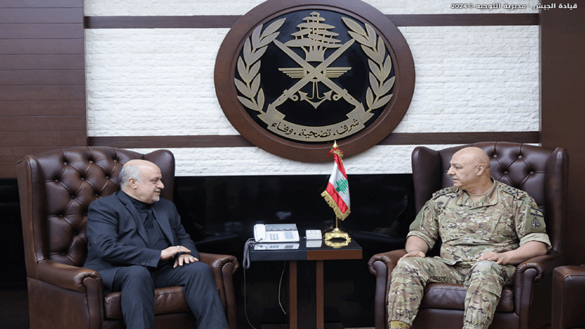 قائد الجيش استقبل السفير الإيراني... وهذا ما جرى بحثه