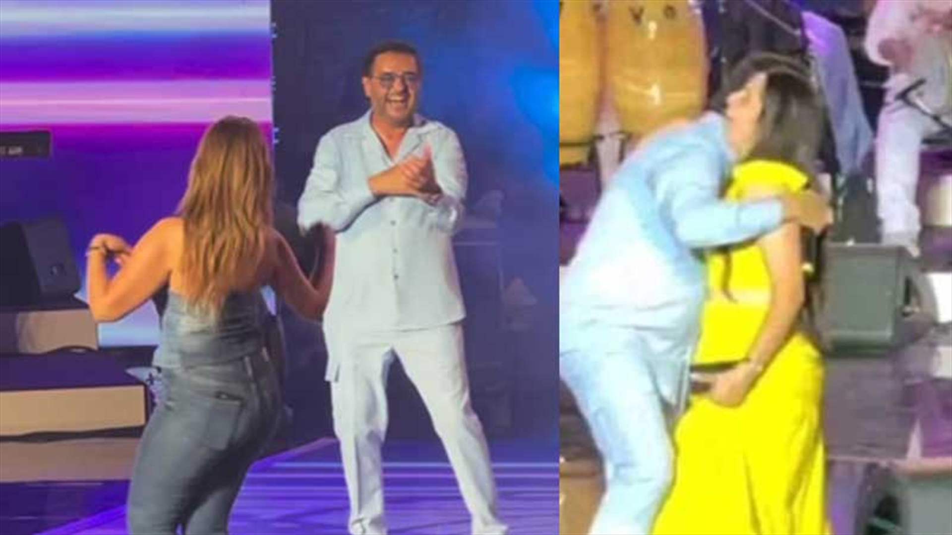 &quot;سوسن&quot; تثير الجدل برقصها لراغب علامة في قرطاج (فيديو)